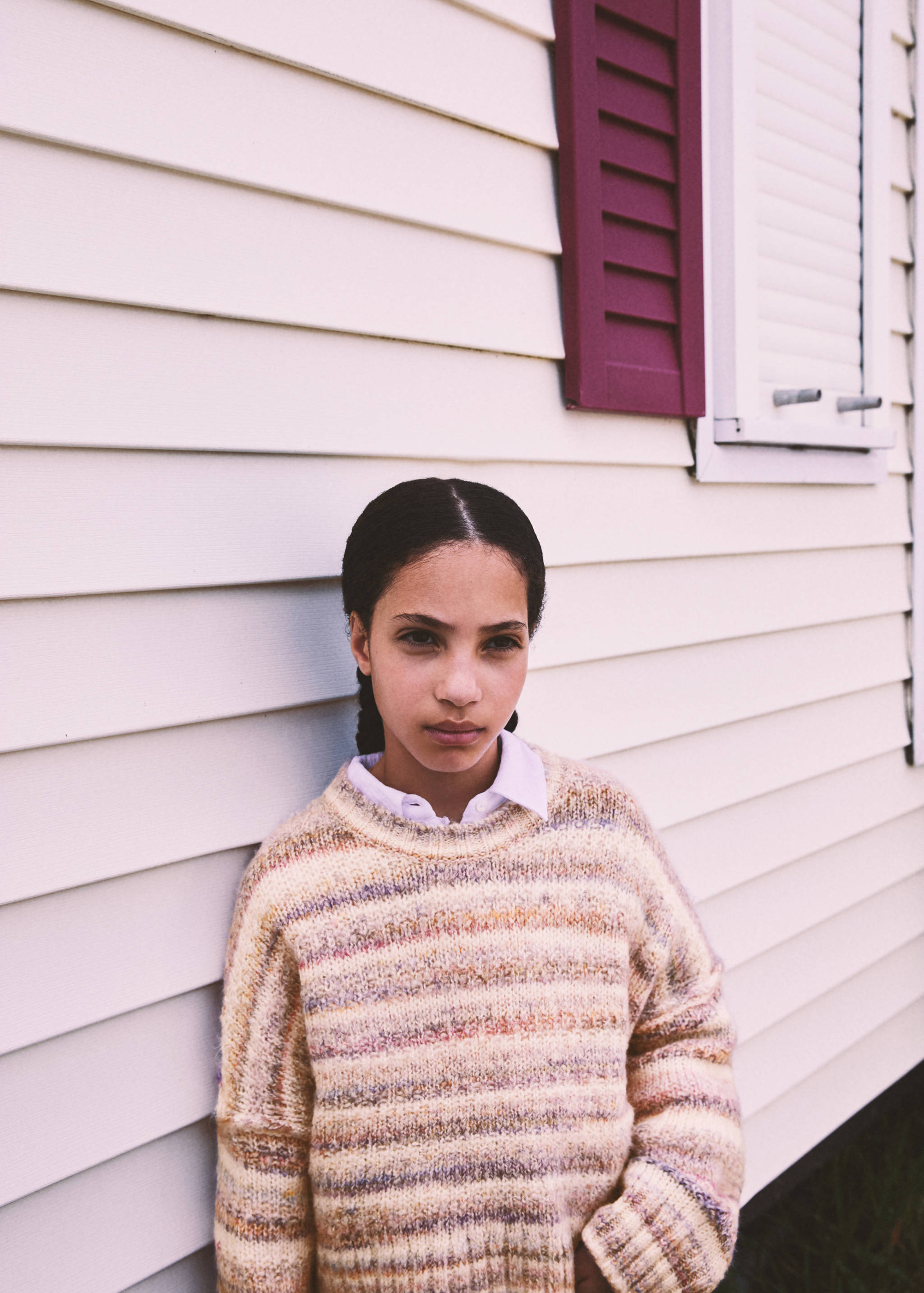 Knit striped sweater - Details of the article 5