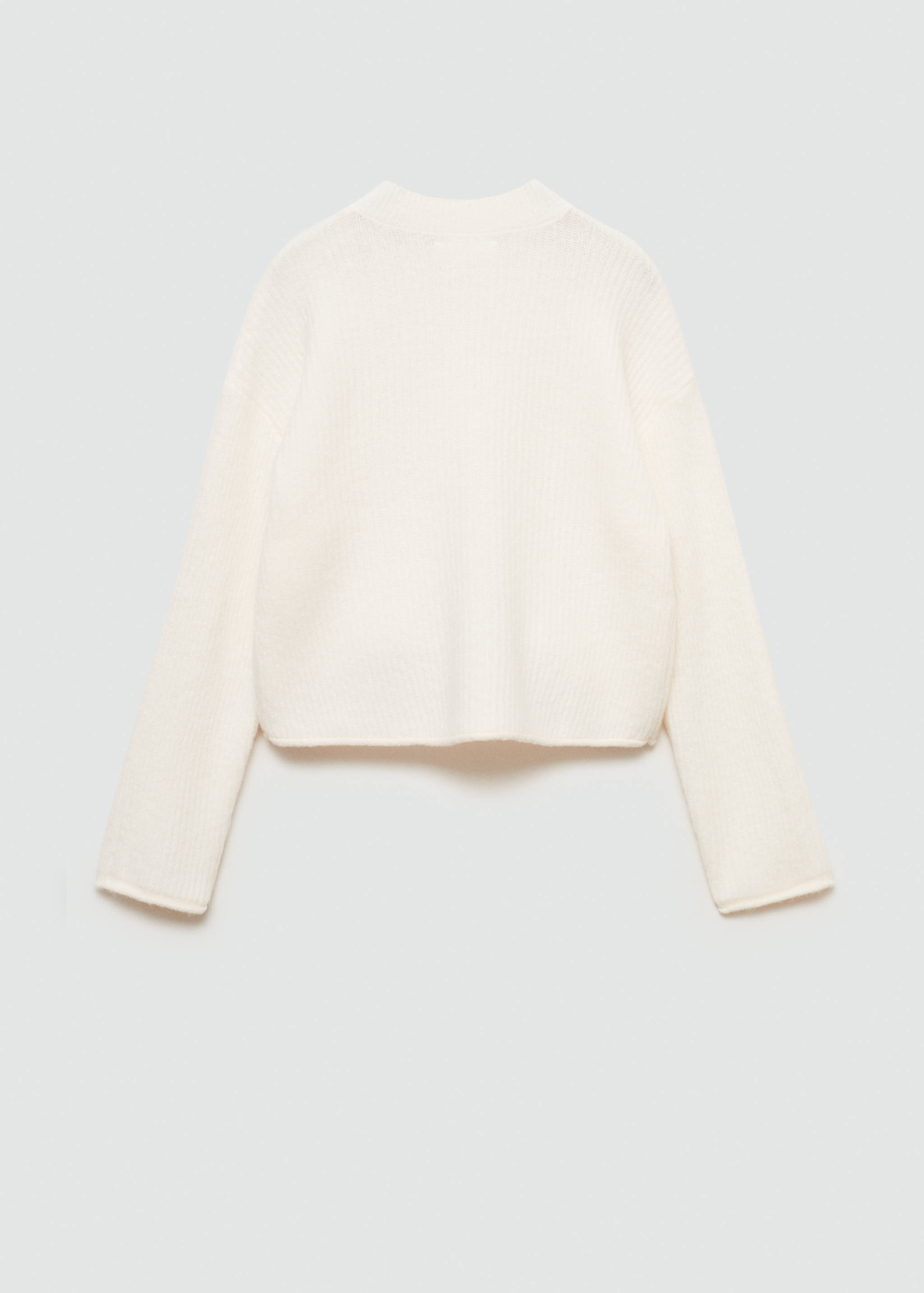 Ribbed knit sweater - Reverse of the article