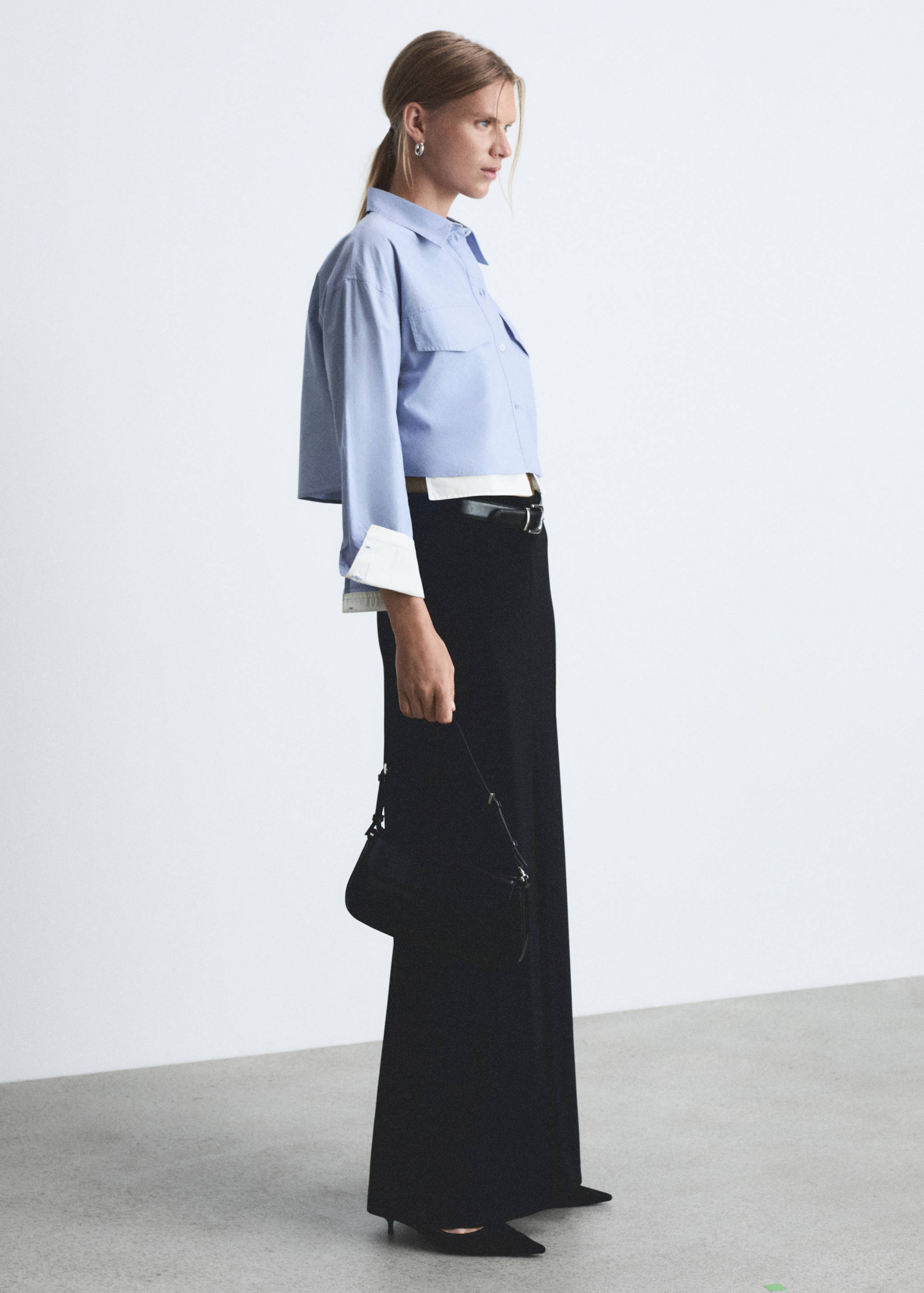 Combination crop shirt - General plane