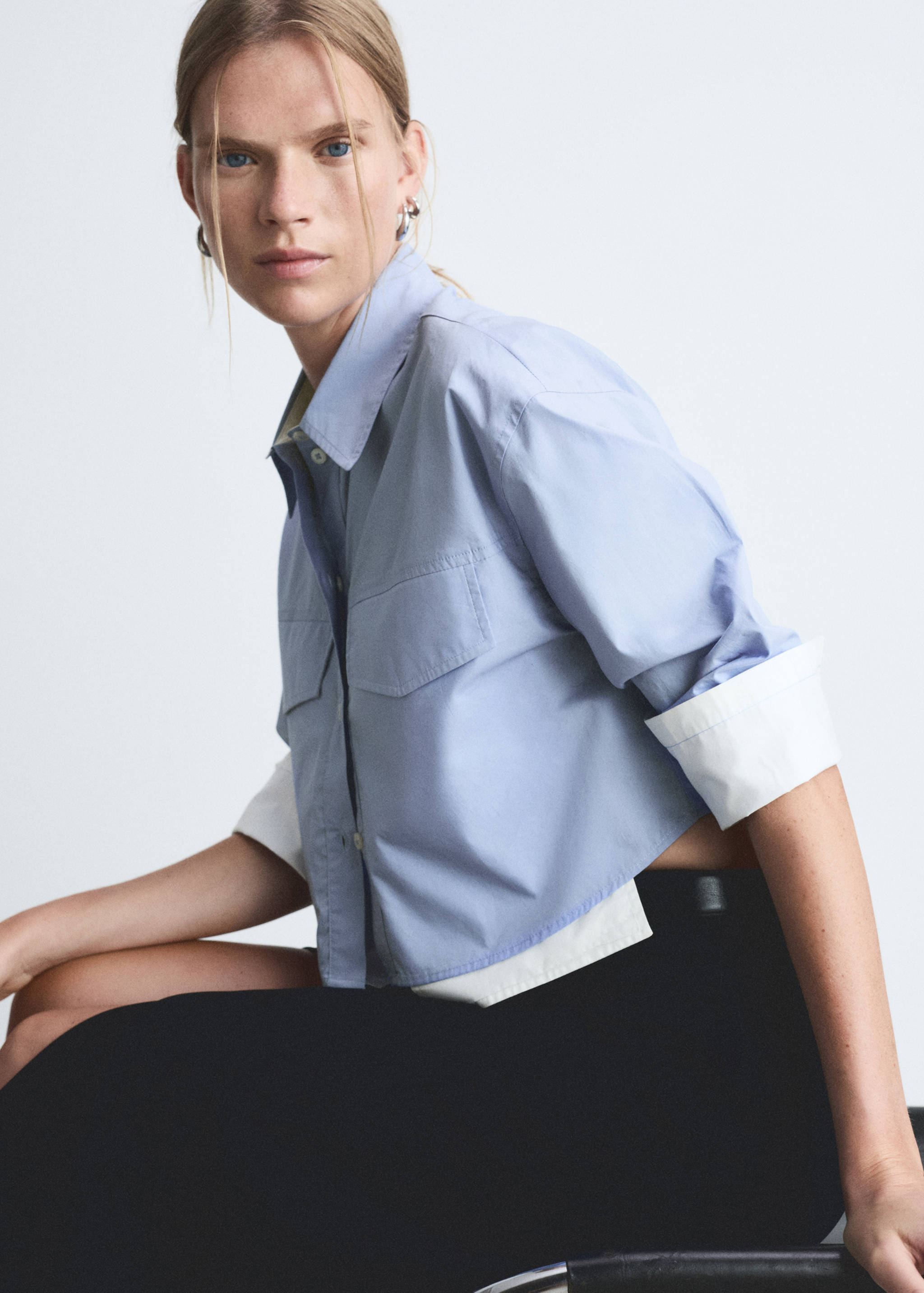 Combination crop shirt - Details of the article 1