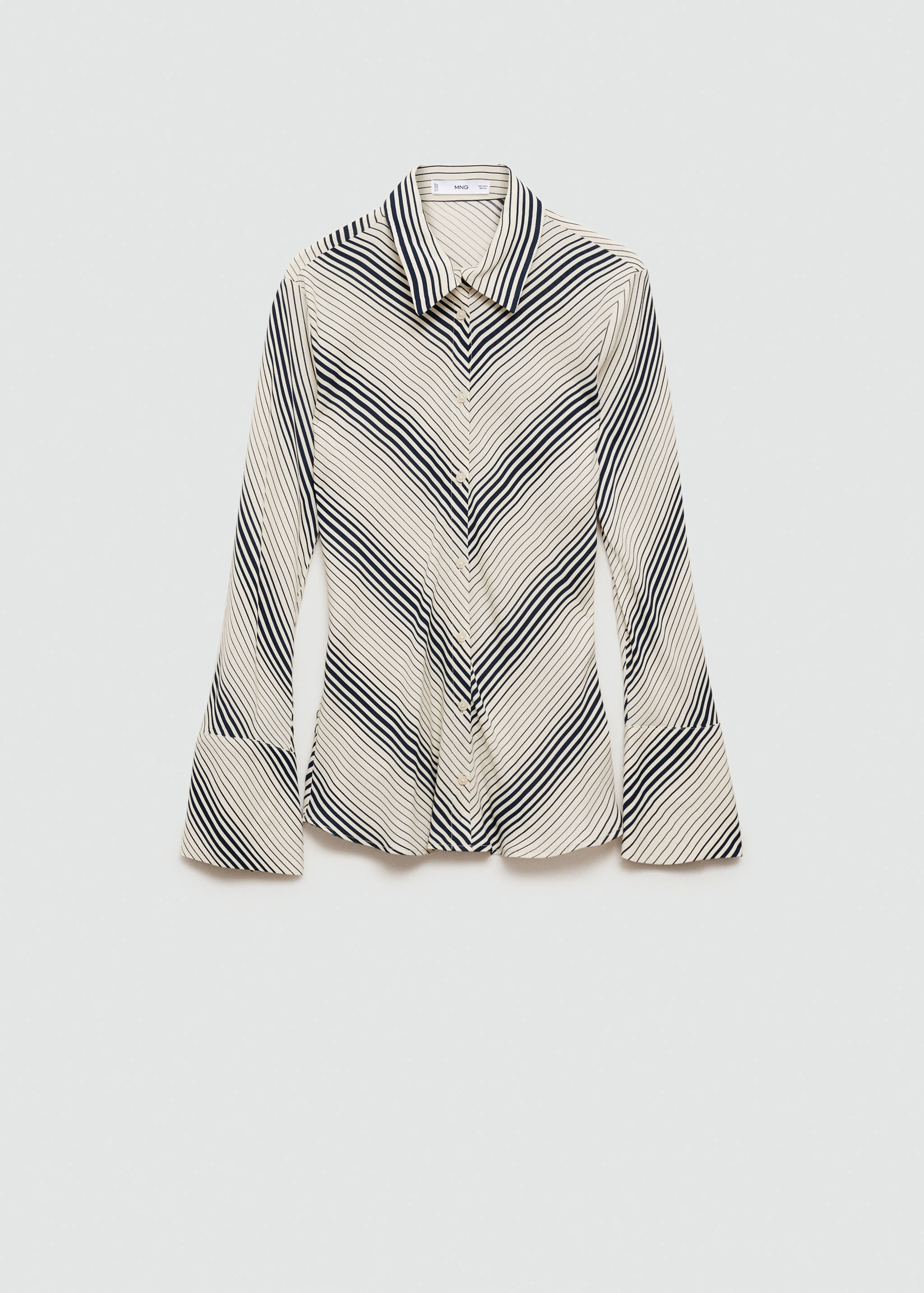 Striped shirt with flared sleeves - Article without model