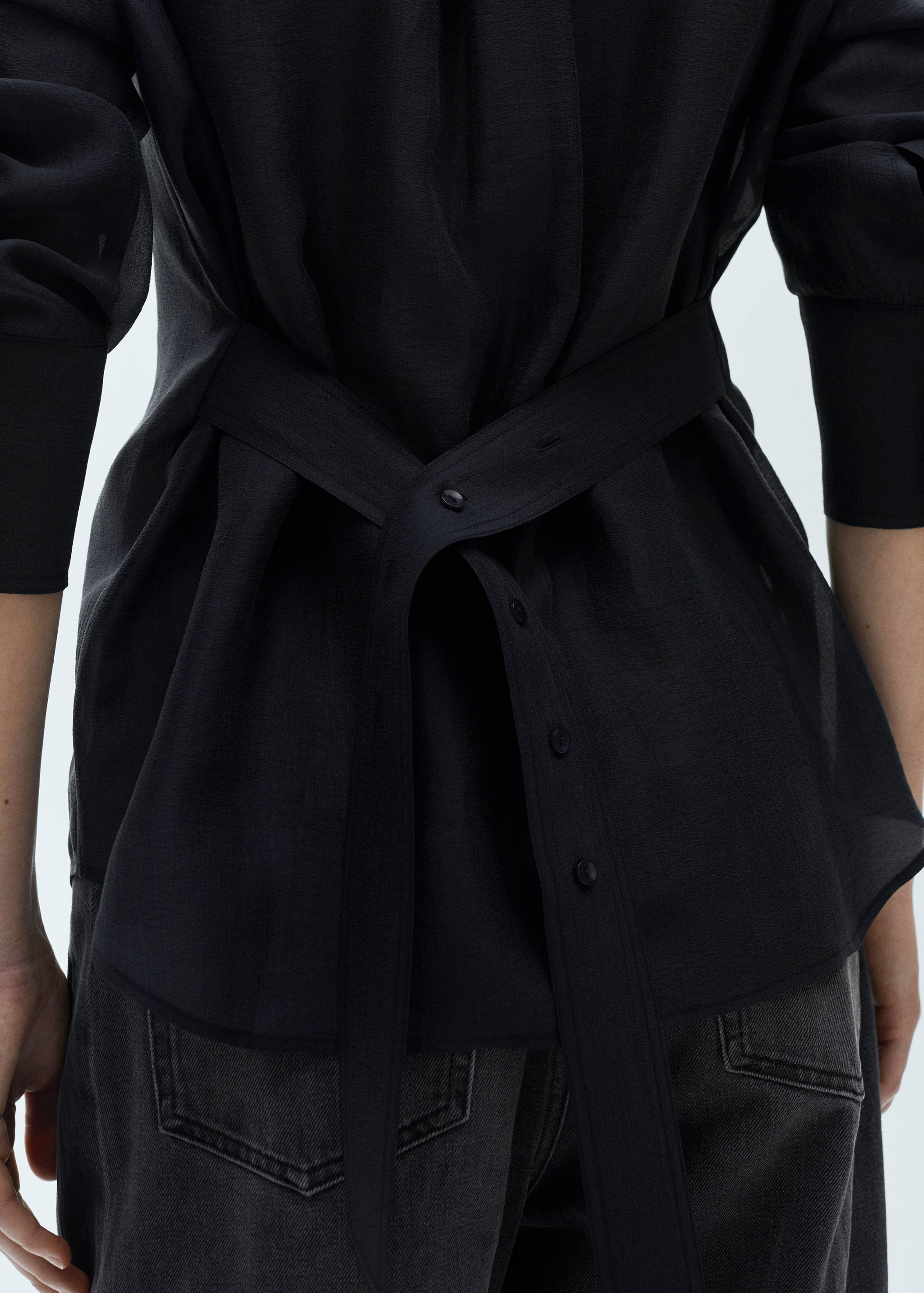 Lyocell shirt with bow - Details of the article 6