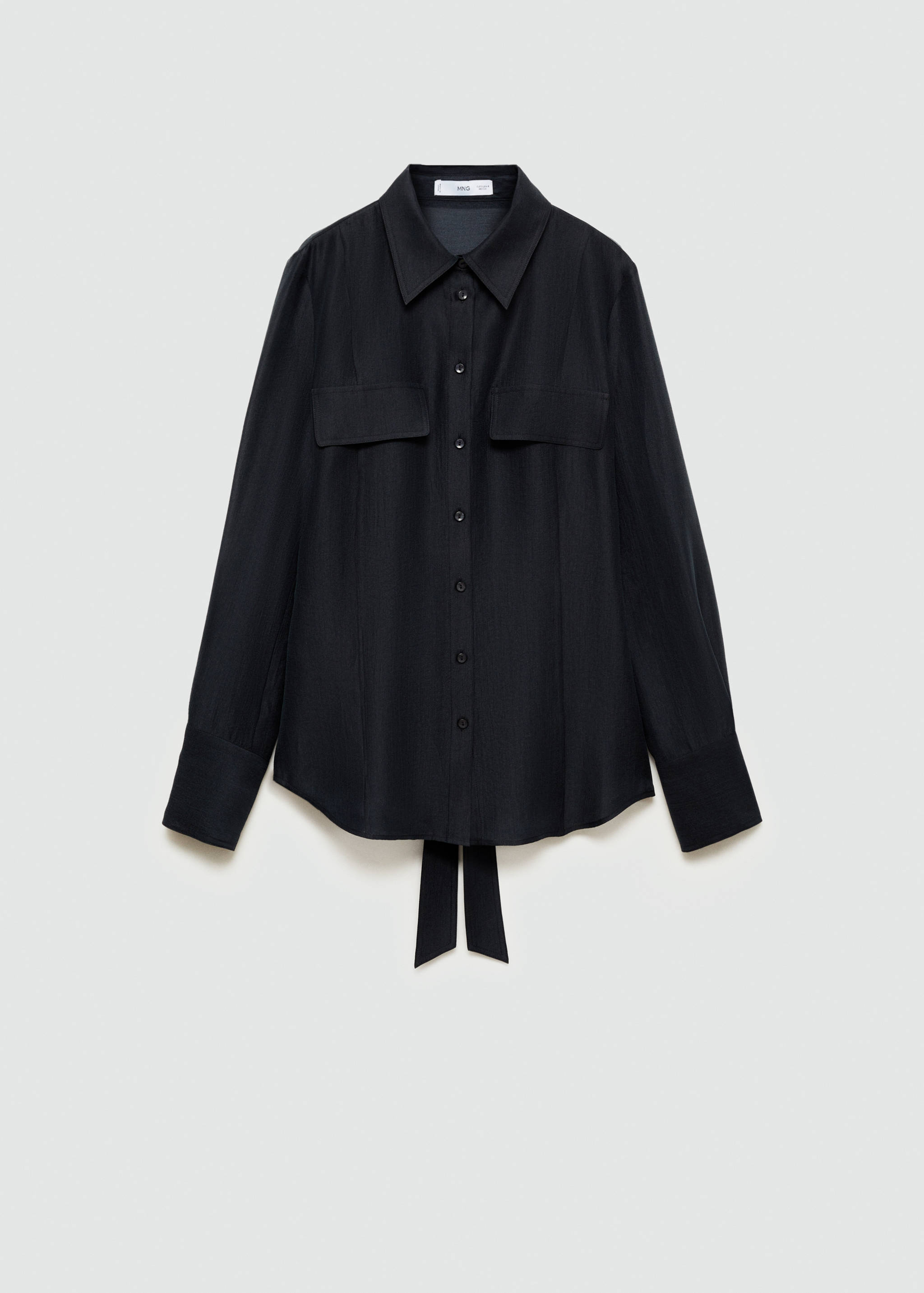 Lyocell shirt with bow - Article without model