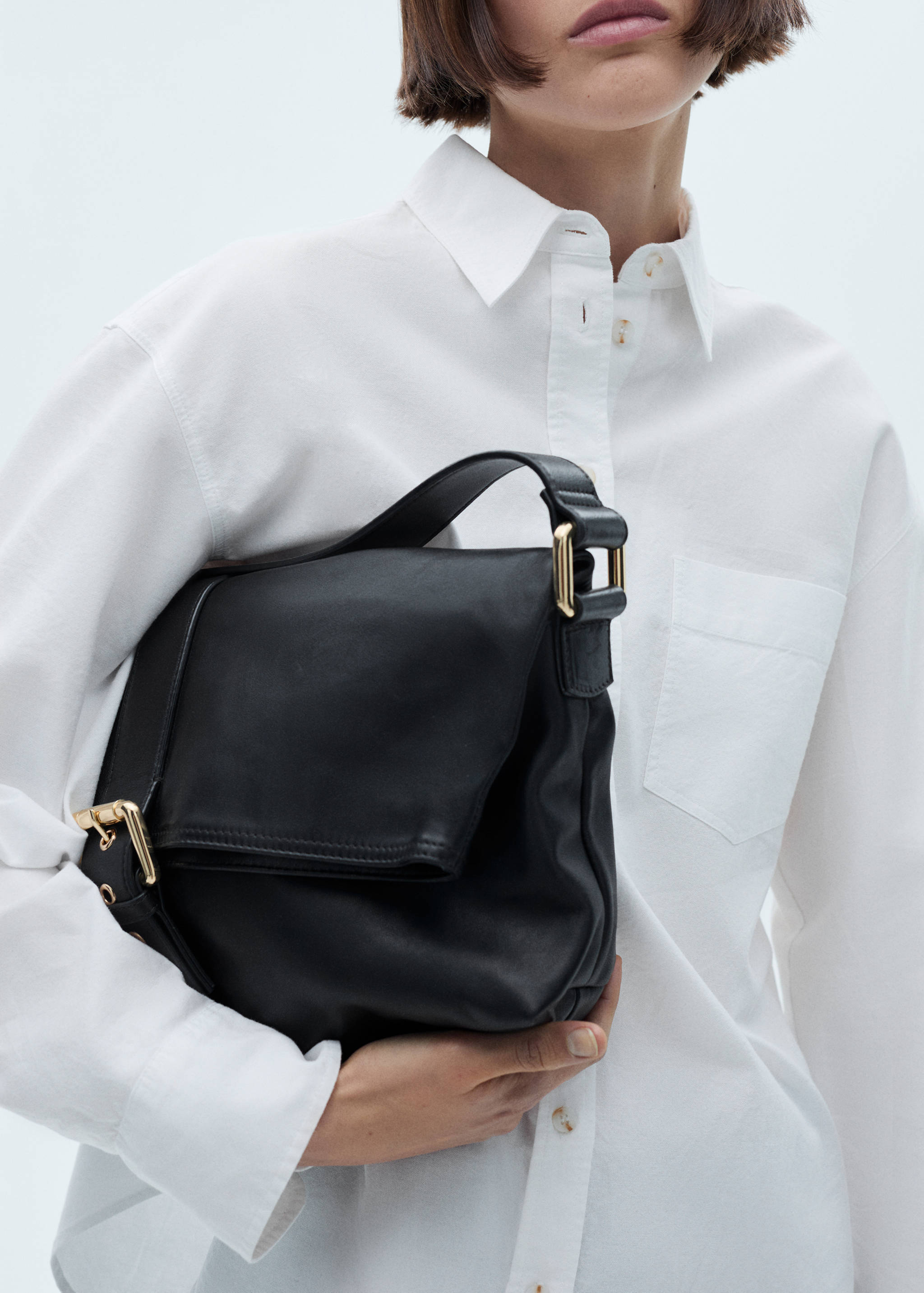 Camisa algodón manga larga - Plano medio