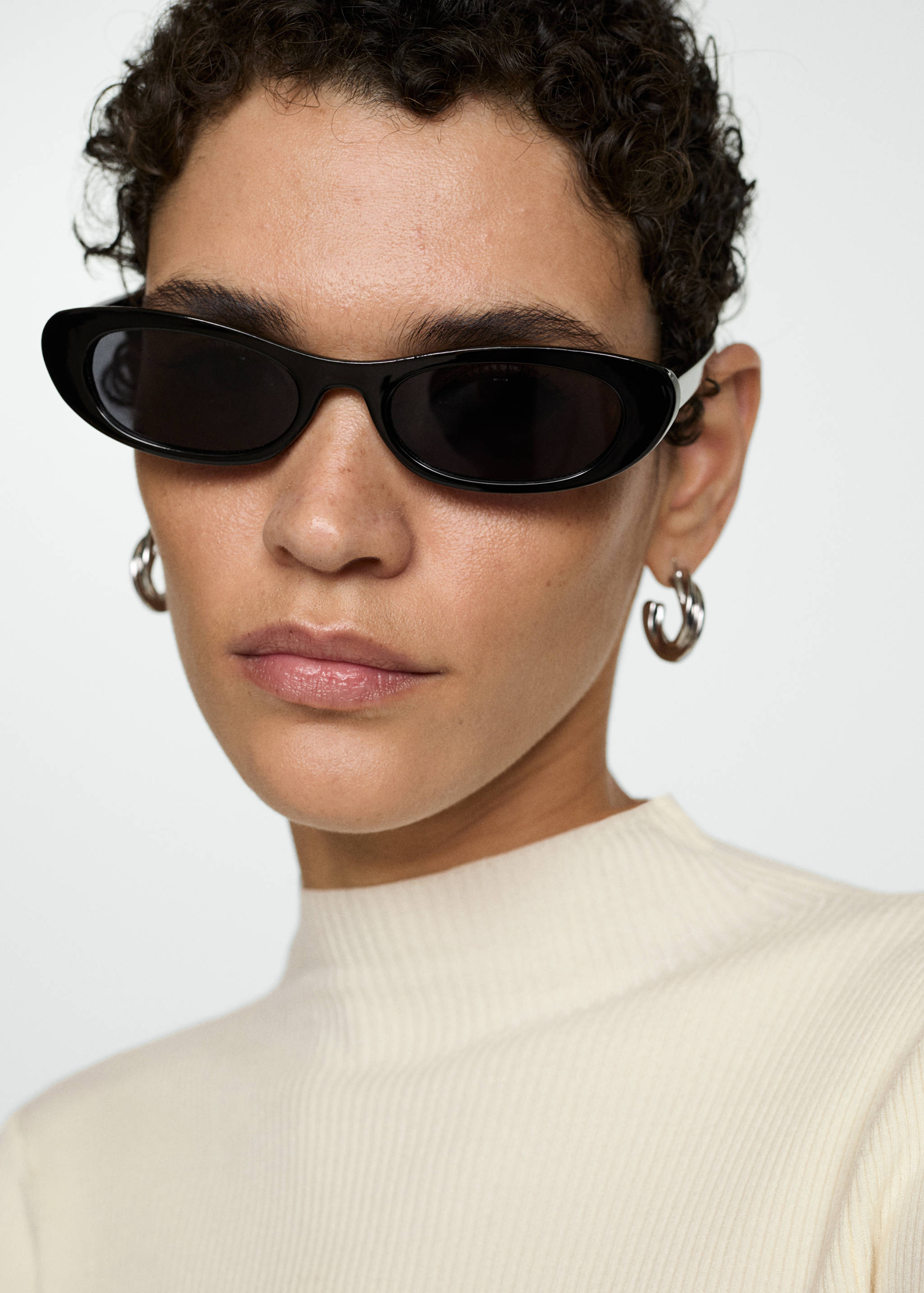 Pull-over côtelé col montant - Détail de l'article 1