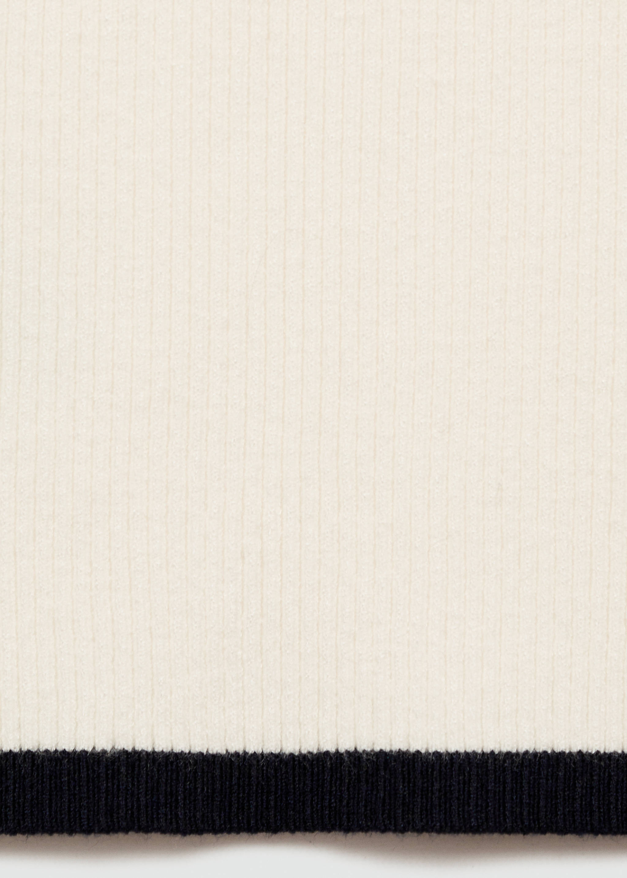 Pull-over côtelé col montant - Détail de l'article 0