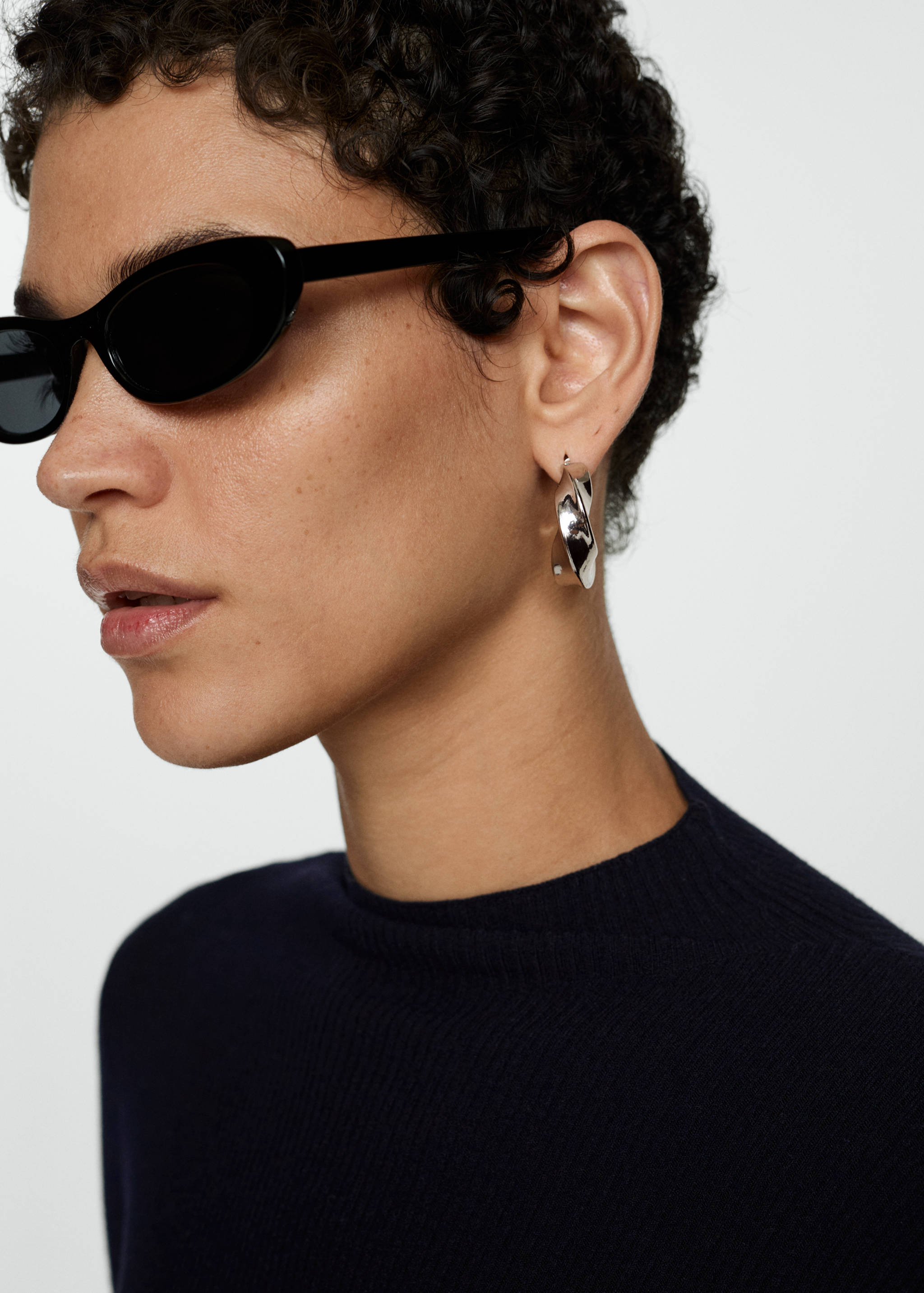 Pull-over côtelé col montant - Détail de l'article 1