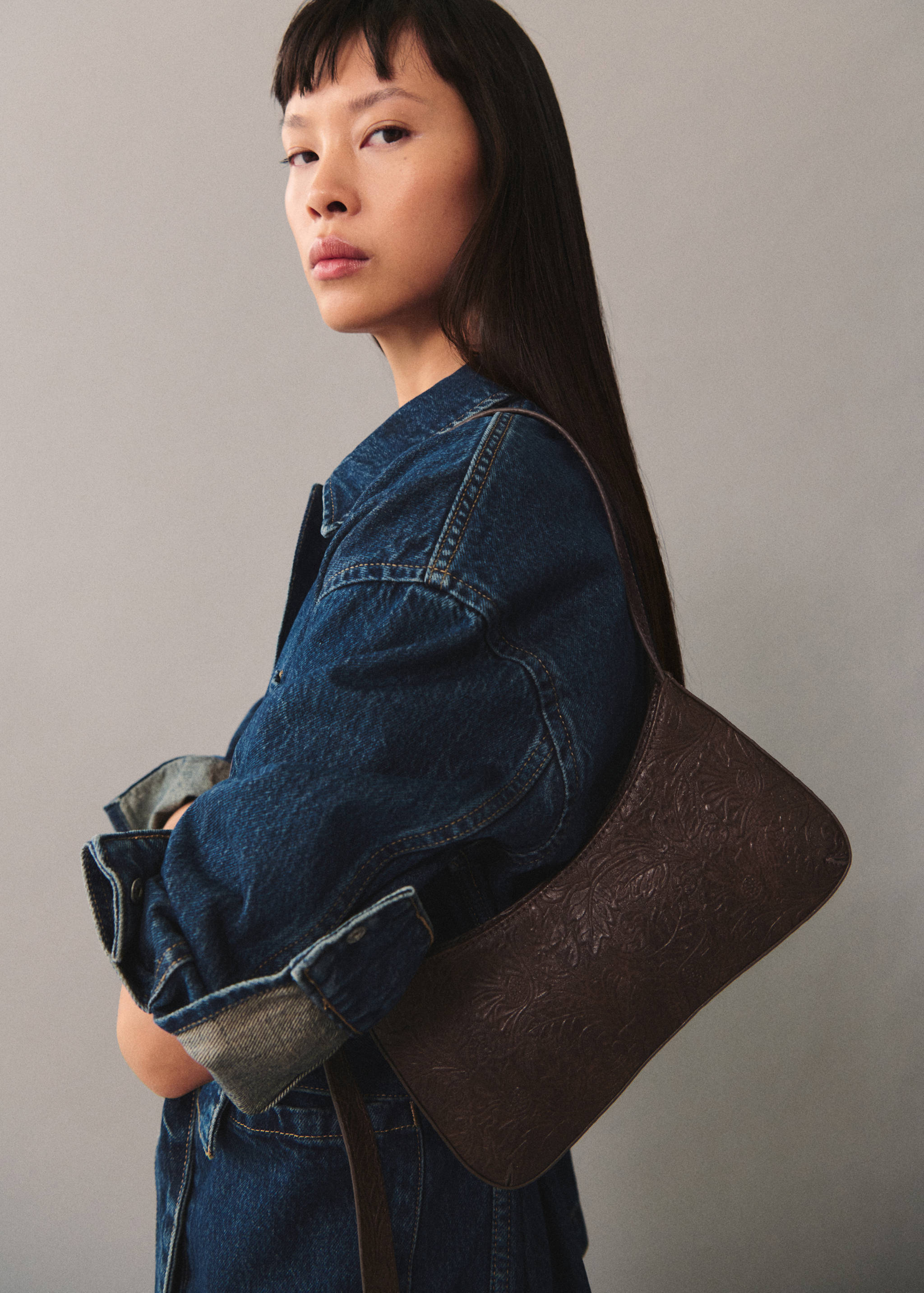 Bolso hombro textura - Plano general