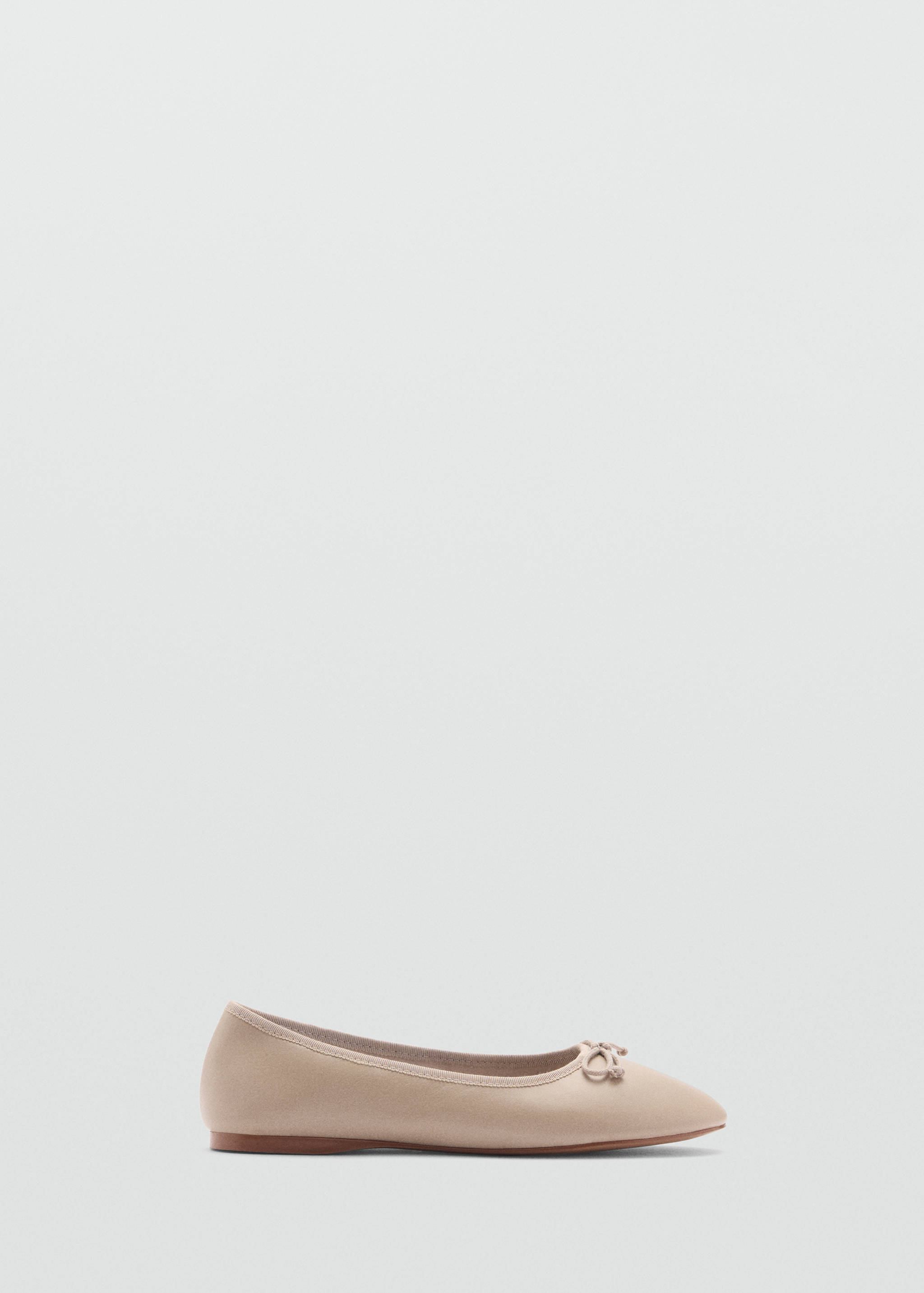 Leather ballet flats with bow - Article without model
