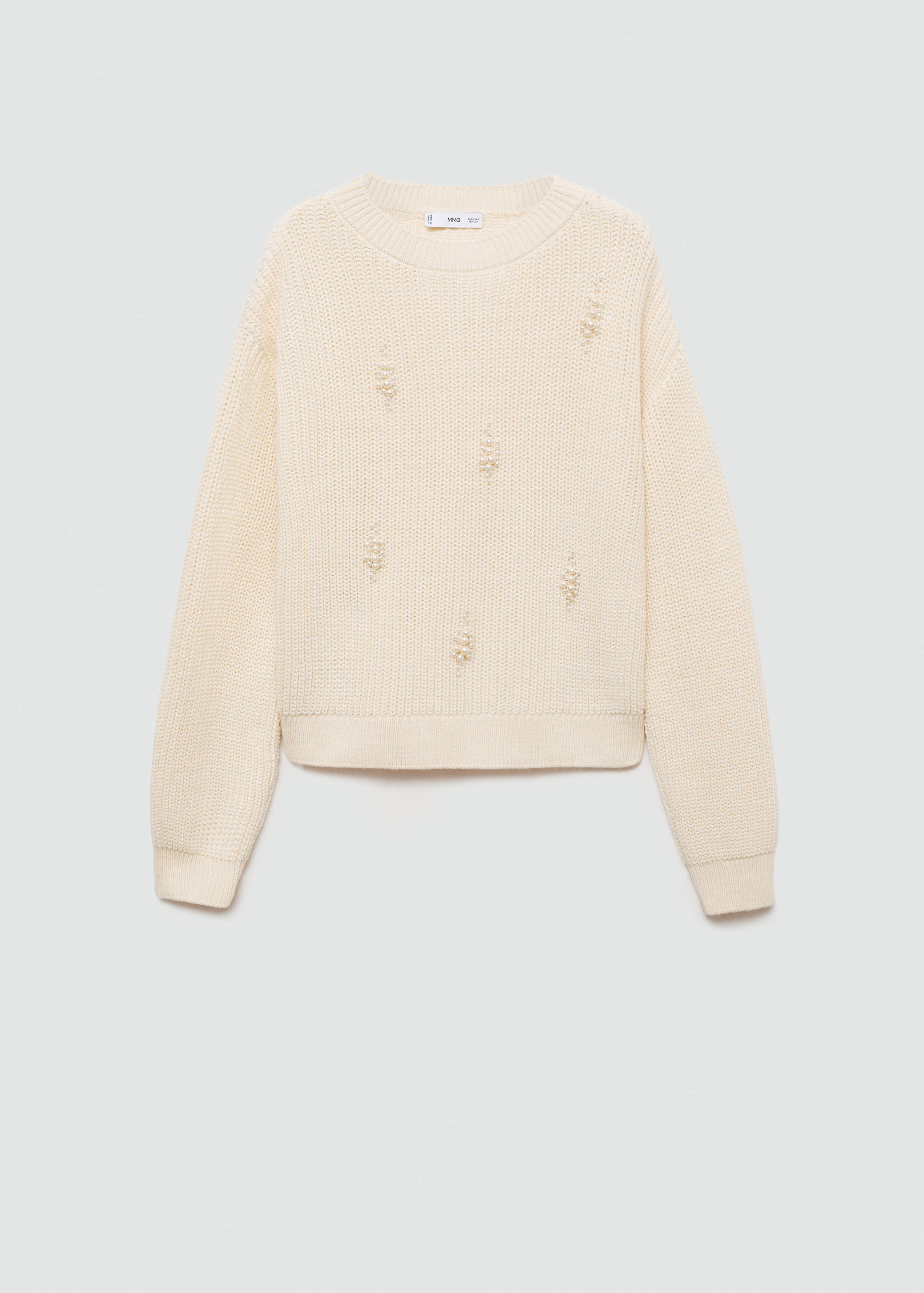 Pullover maglia spessa perle - Articolo senza modello
