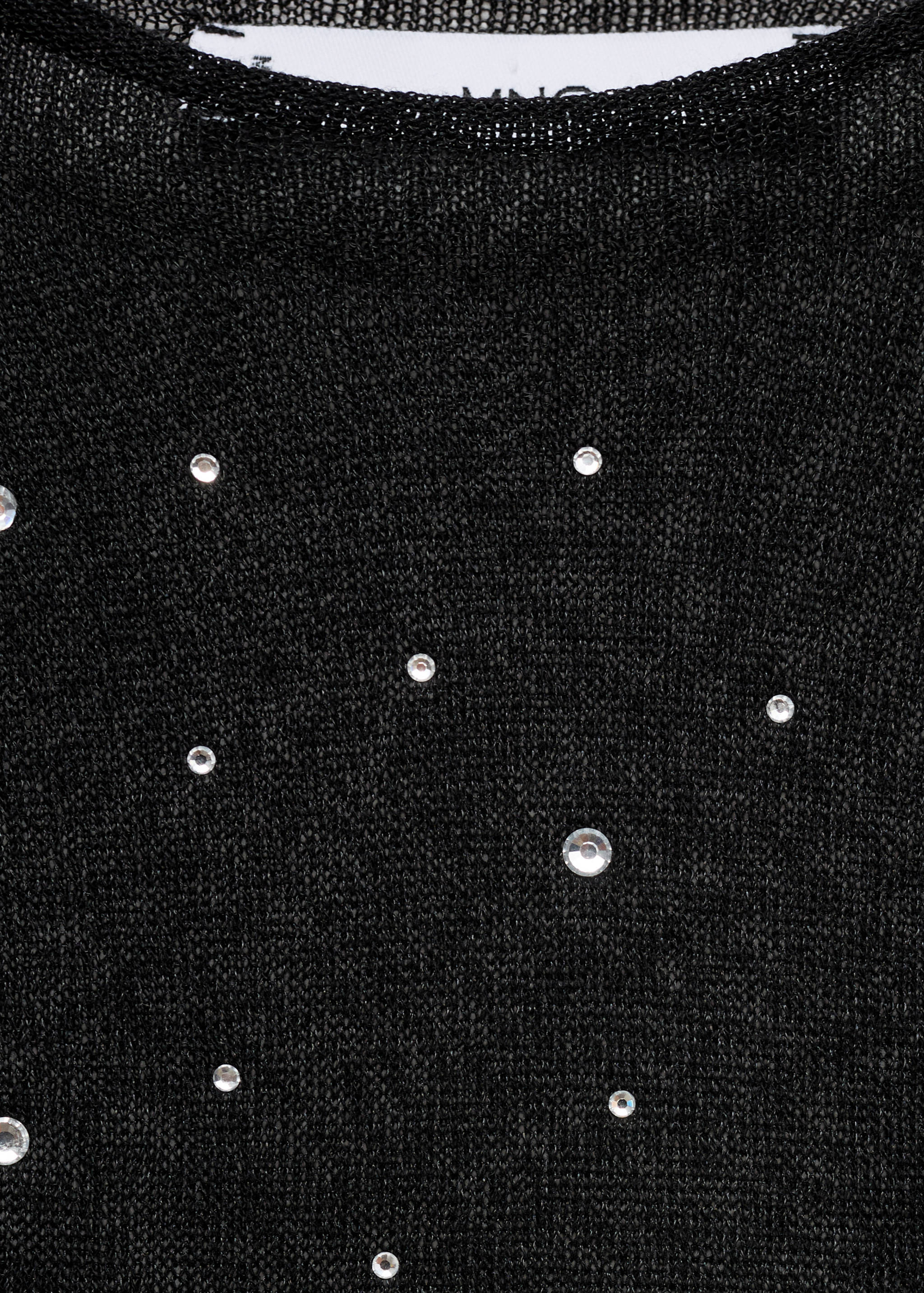 Fine-knit sweater with rhinestones - Details of the article 8