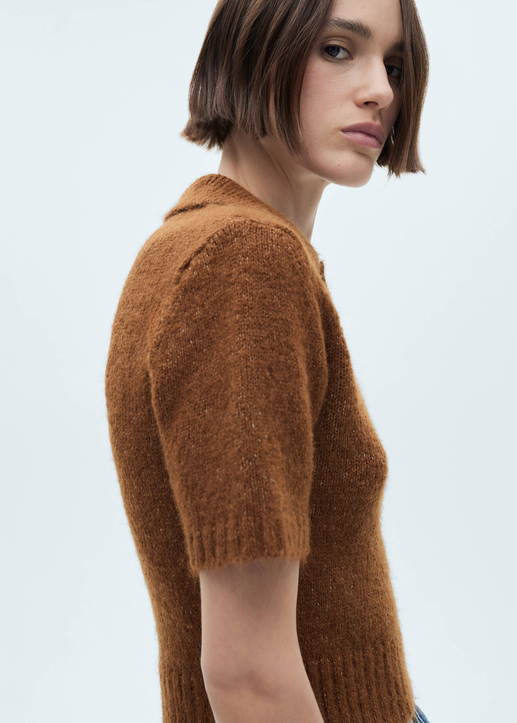 Polo maille détails côtelés - Détail de l'article 1