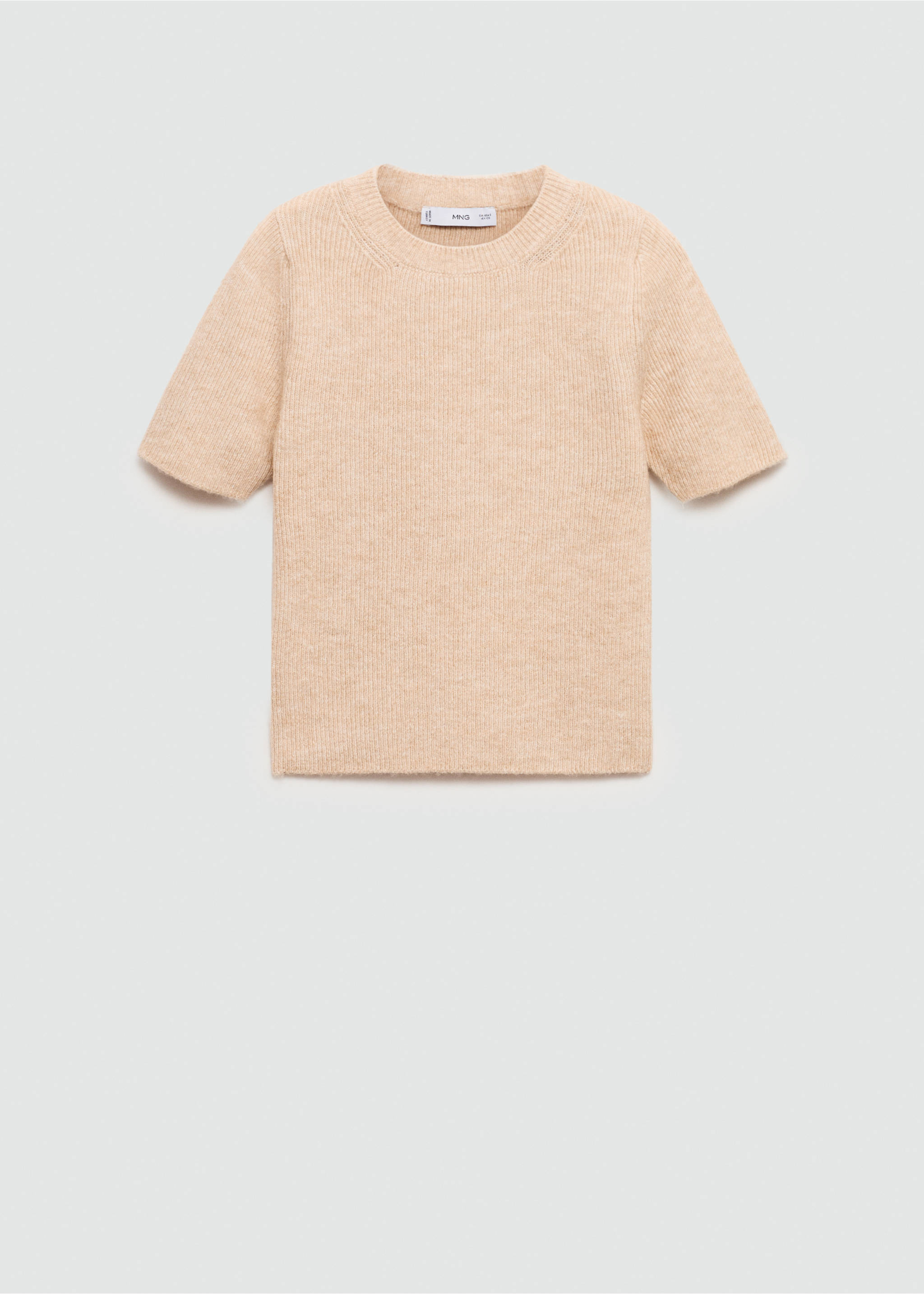 Pull-over manches courtes - Article sans modèle, Écru. Ref: 77005677-00.