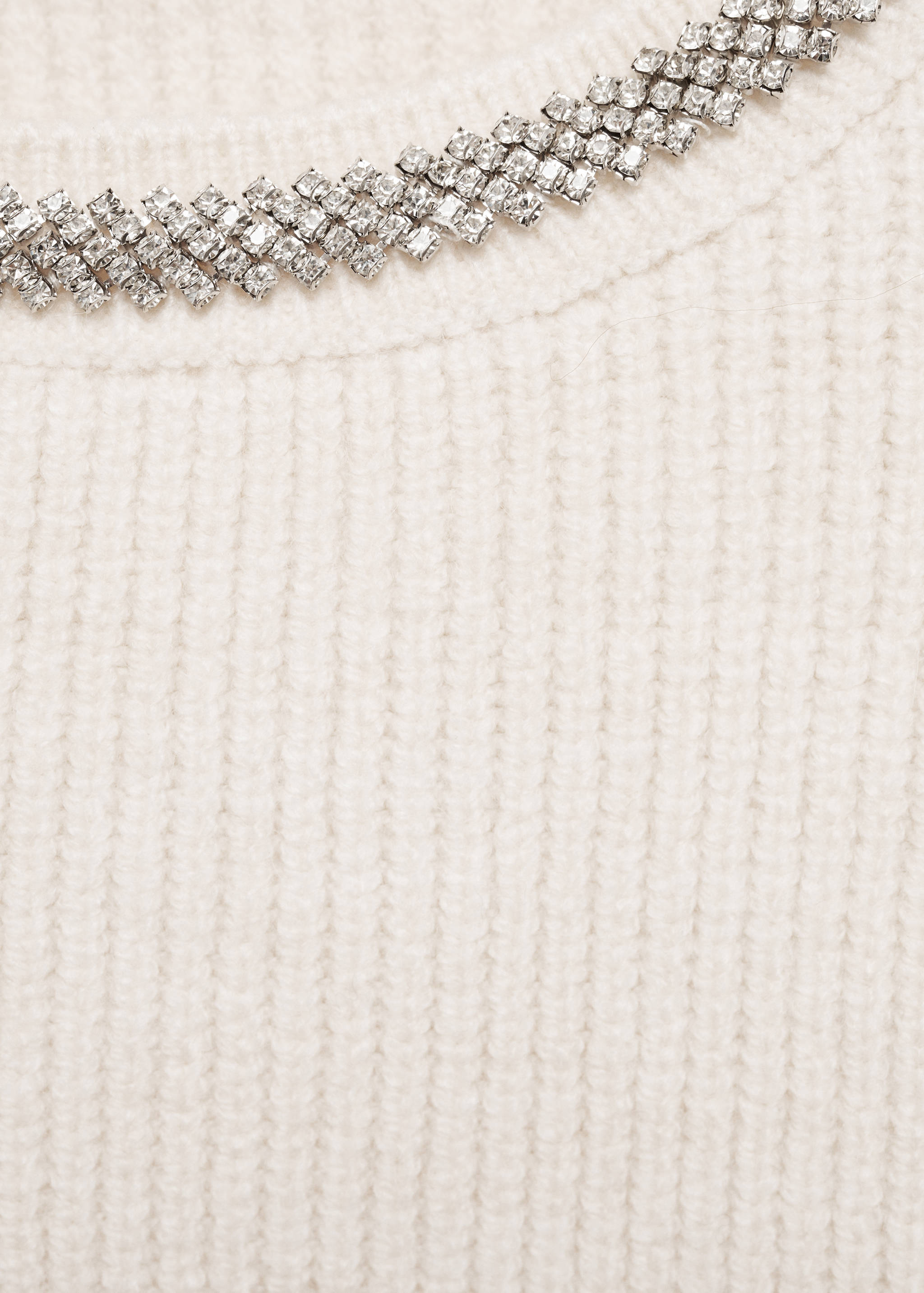Sweater with rhinestone collar - Details of the article 8