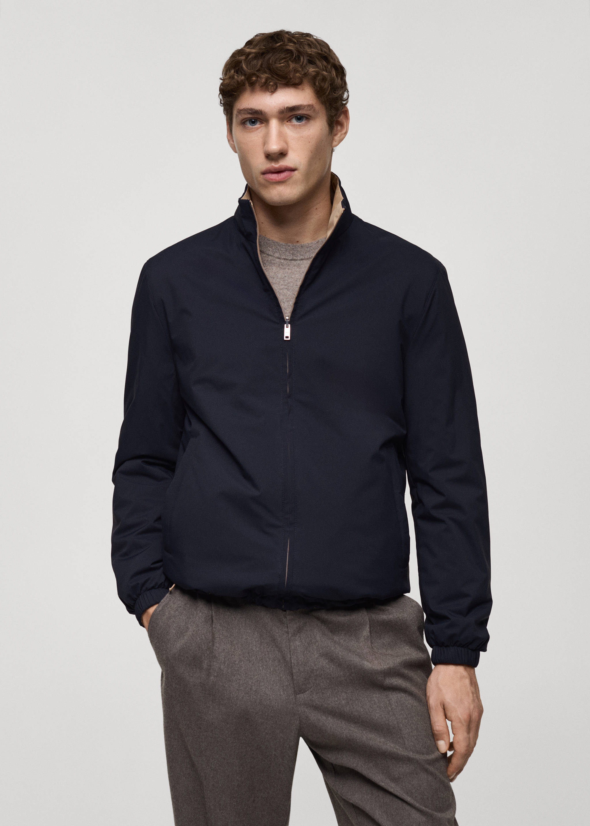 Wendbare wasserabweisende Steppjacke - Mittlere Ansicht