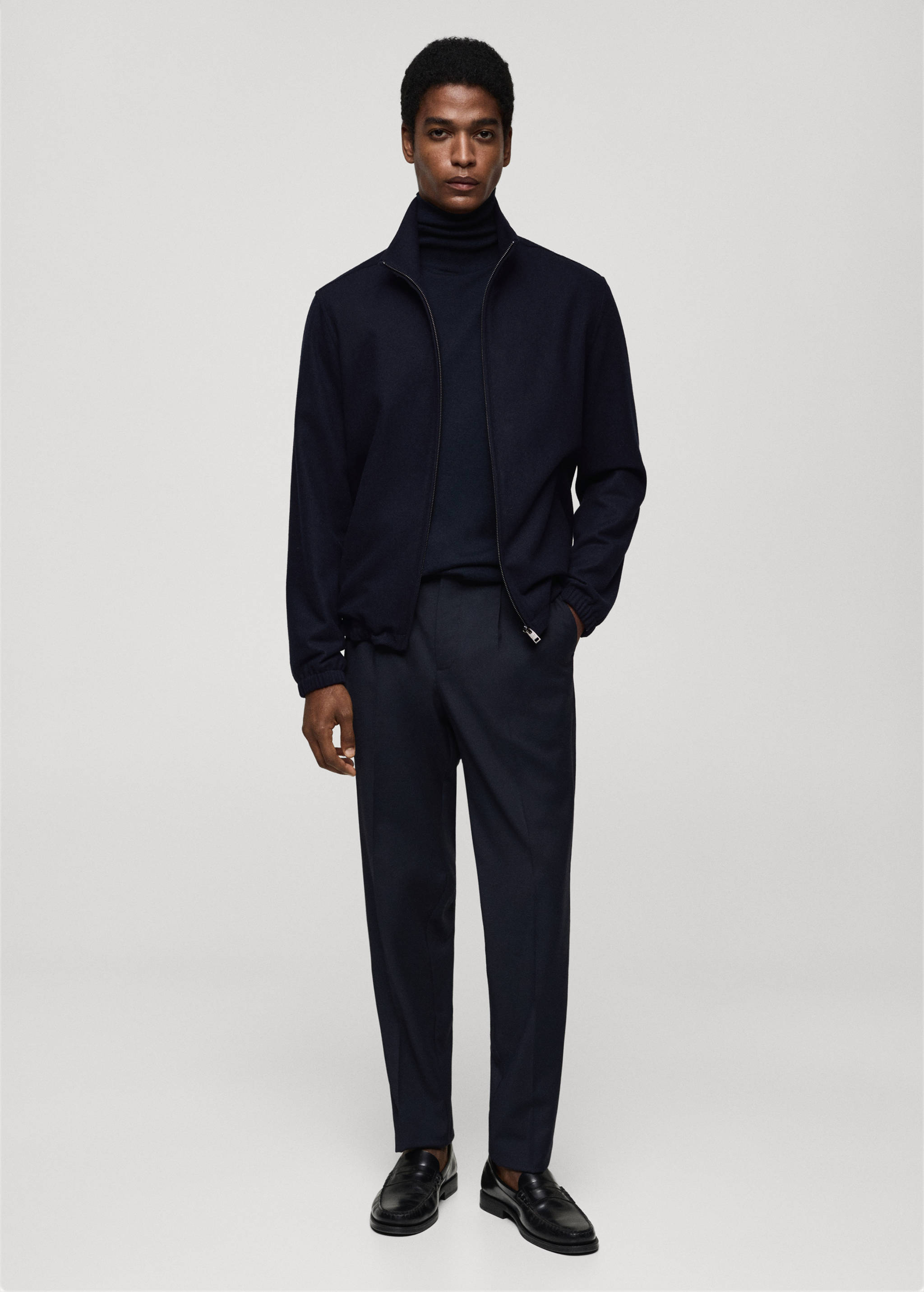 Blouson laine regular-fit - Plan général