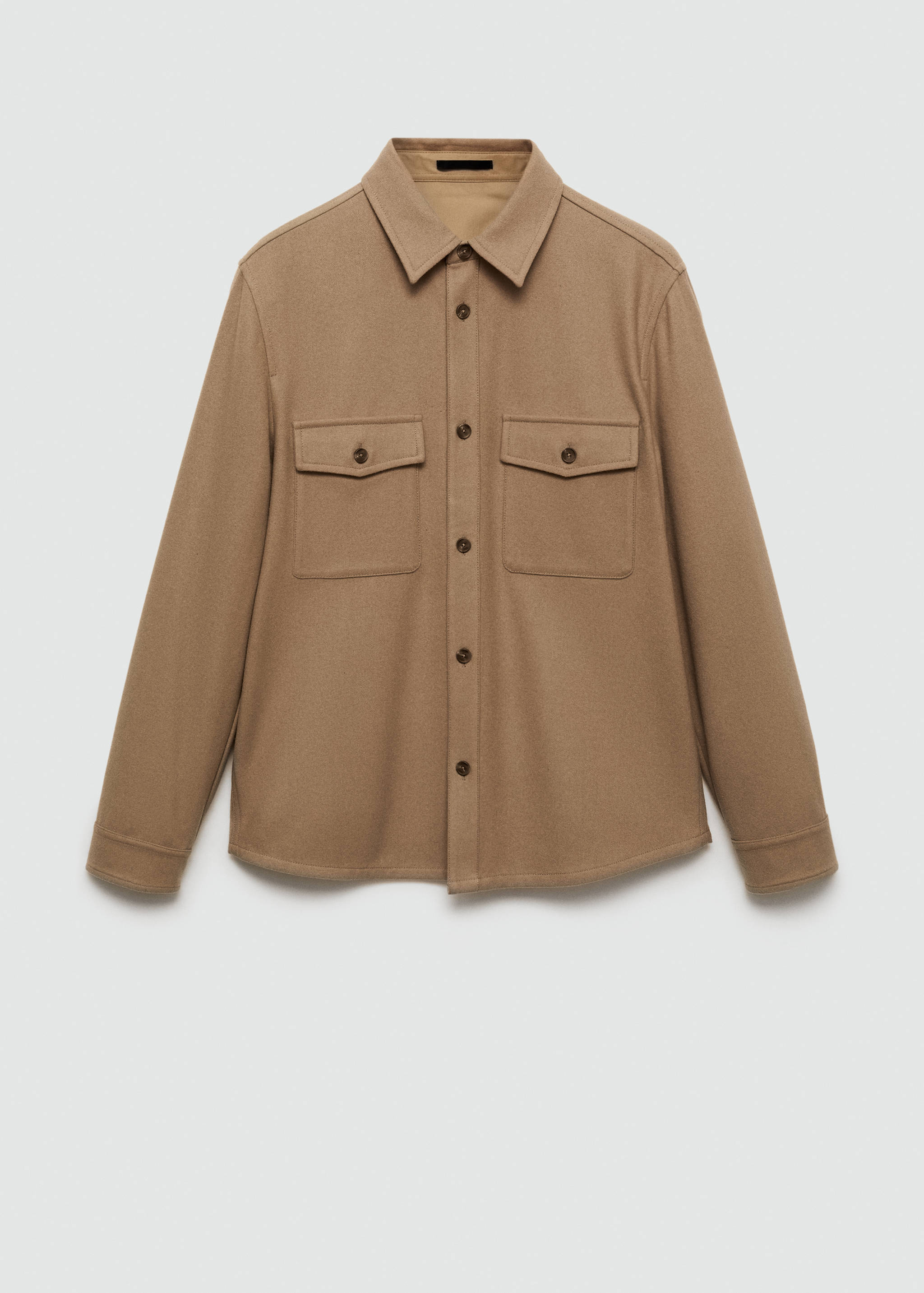 Wool overshirt with pockets - Article without model