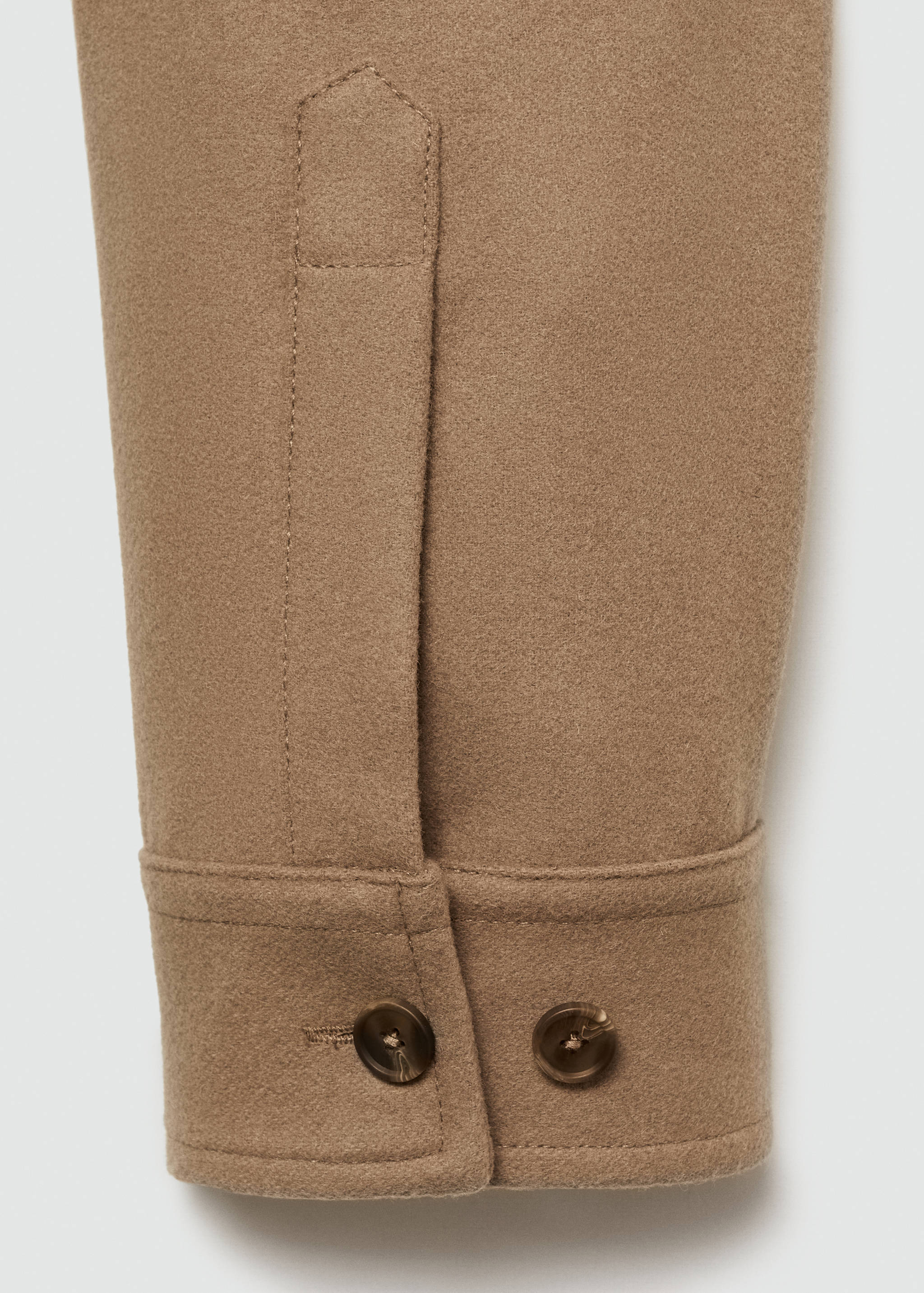 Wool overshirt with pockets - Details of the article 0