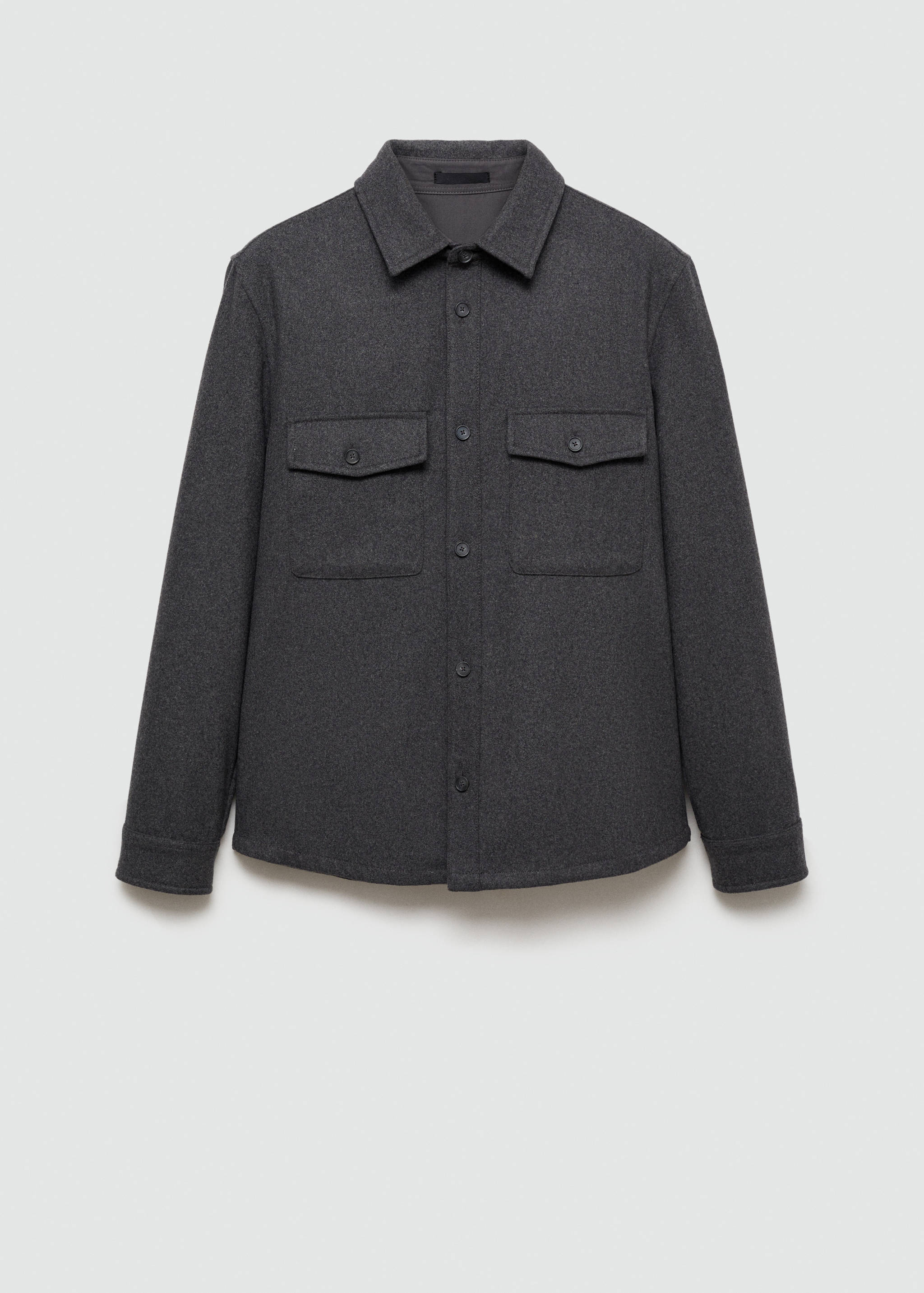 Wool overshirt with pockets - Article without model