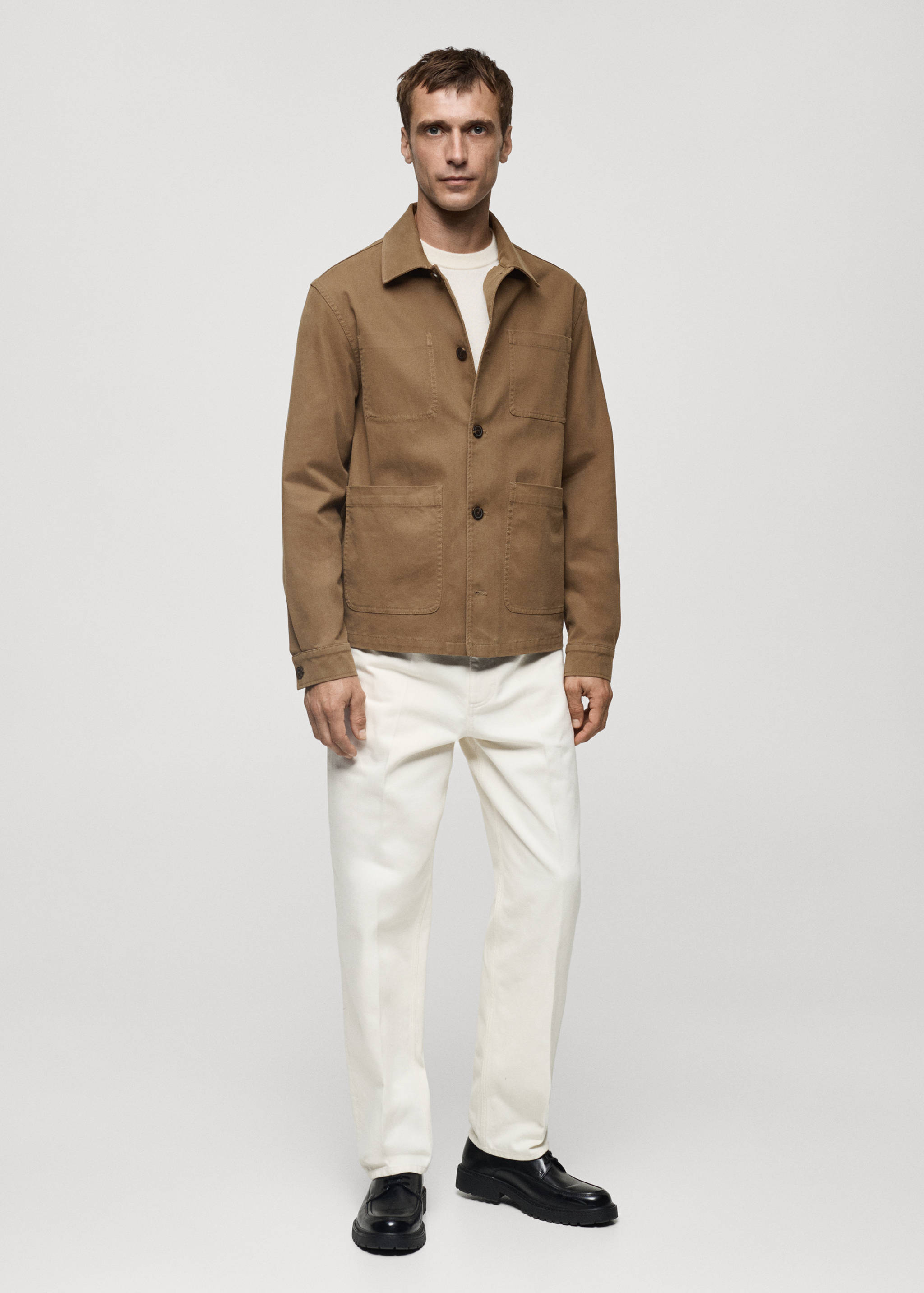 Surchemise twill coton poches - Plan général