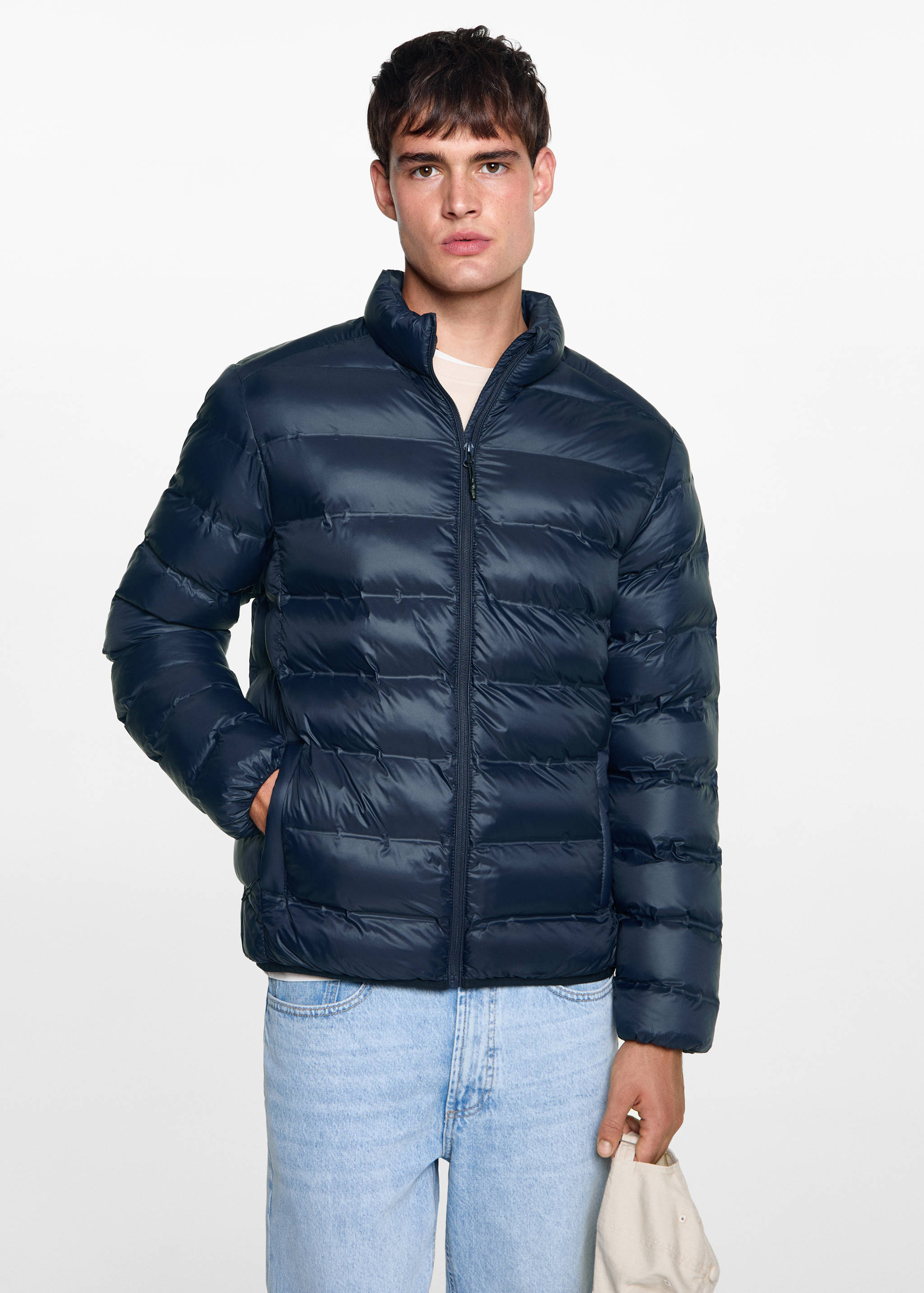 Side-zip puffer coat - Medium plane