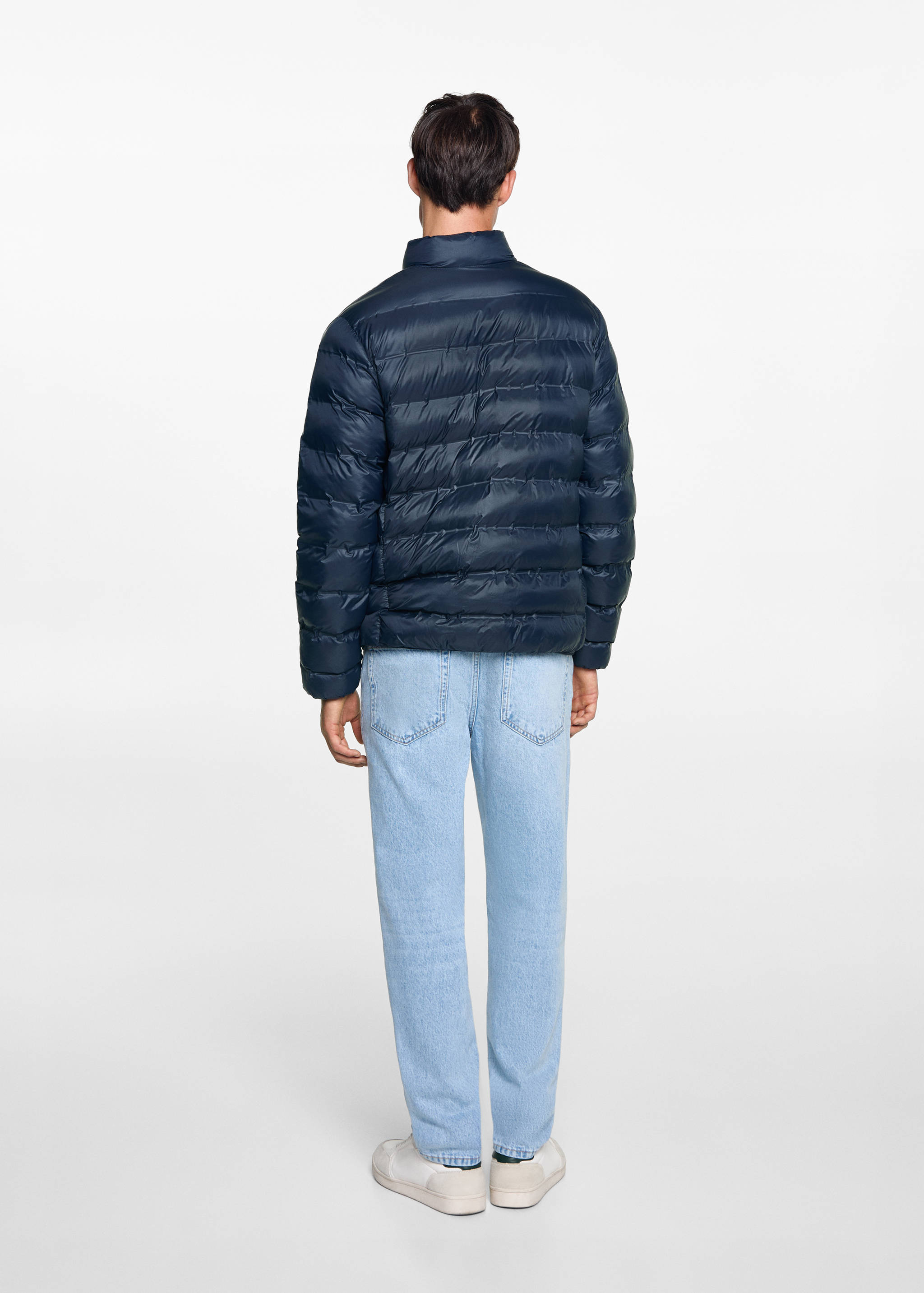 Side-zip puffer coat - Reverse of the article