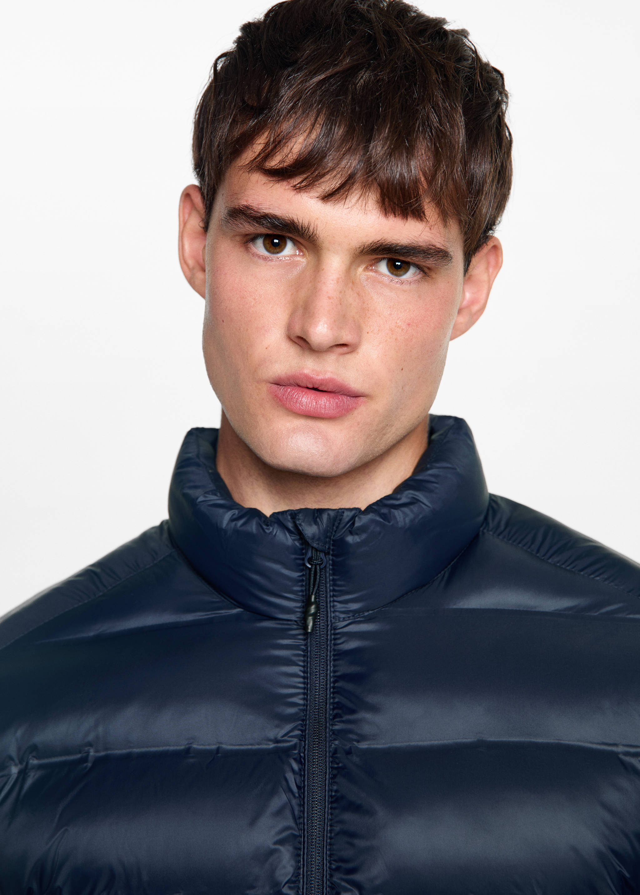 Side-zip puffer coat - Details of the article 1