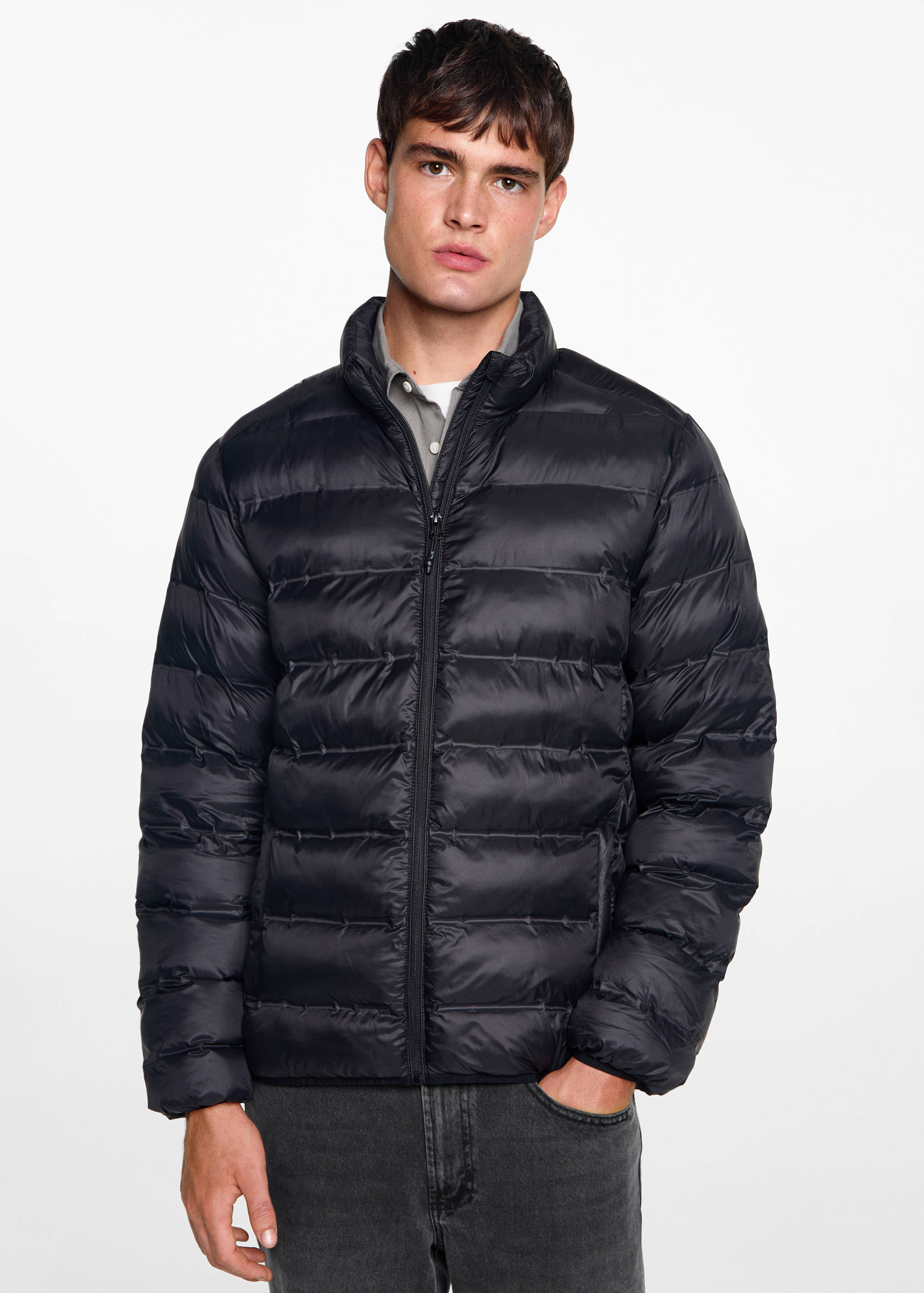 Anorak acolchado cremallera - Plano medio