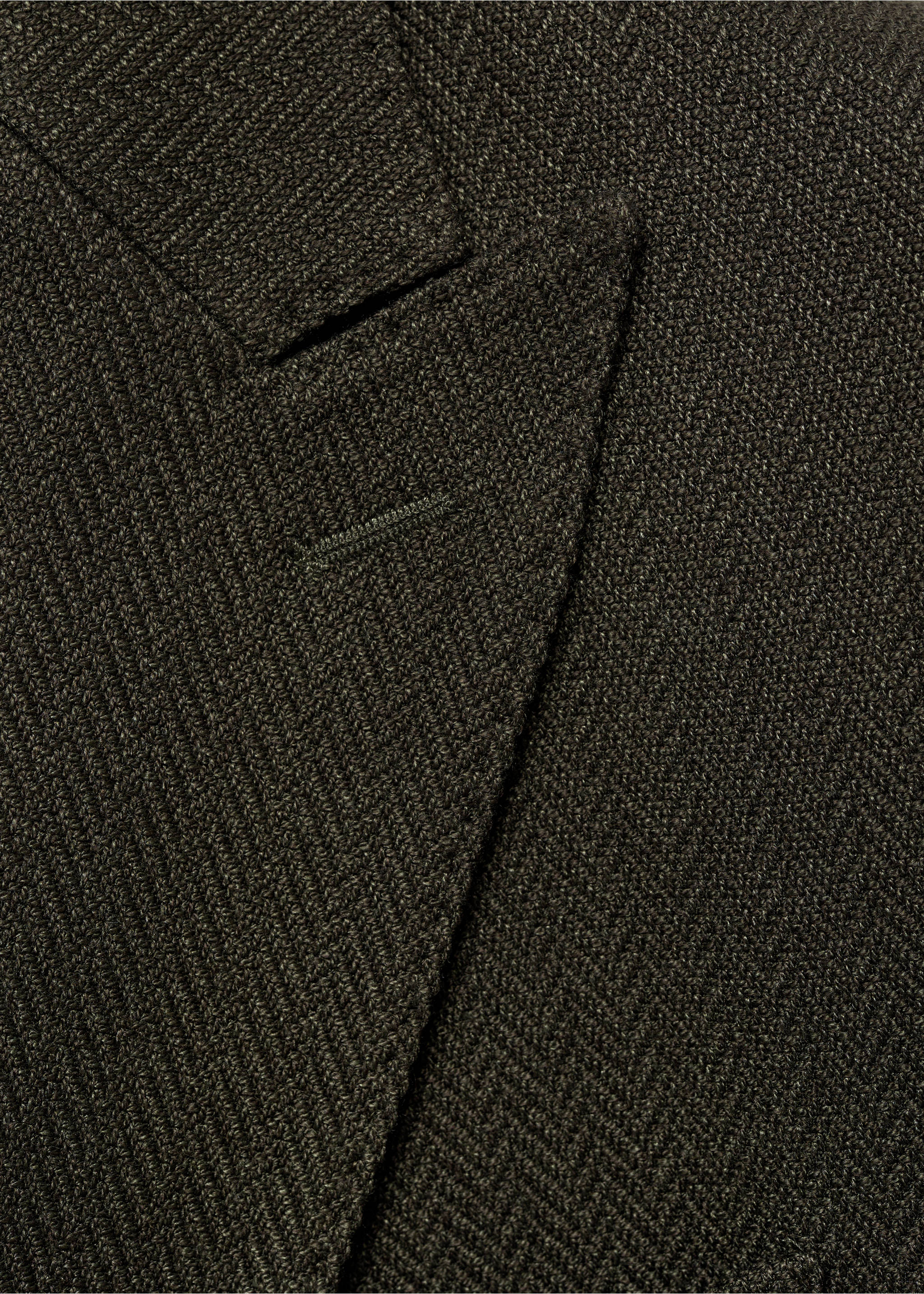 Americana cruzada espiga slim fit - Detalle del artículo 8, Verde. Ref: 77005974-00.