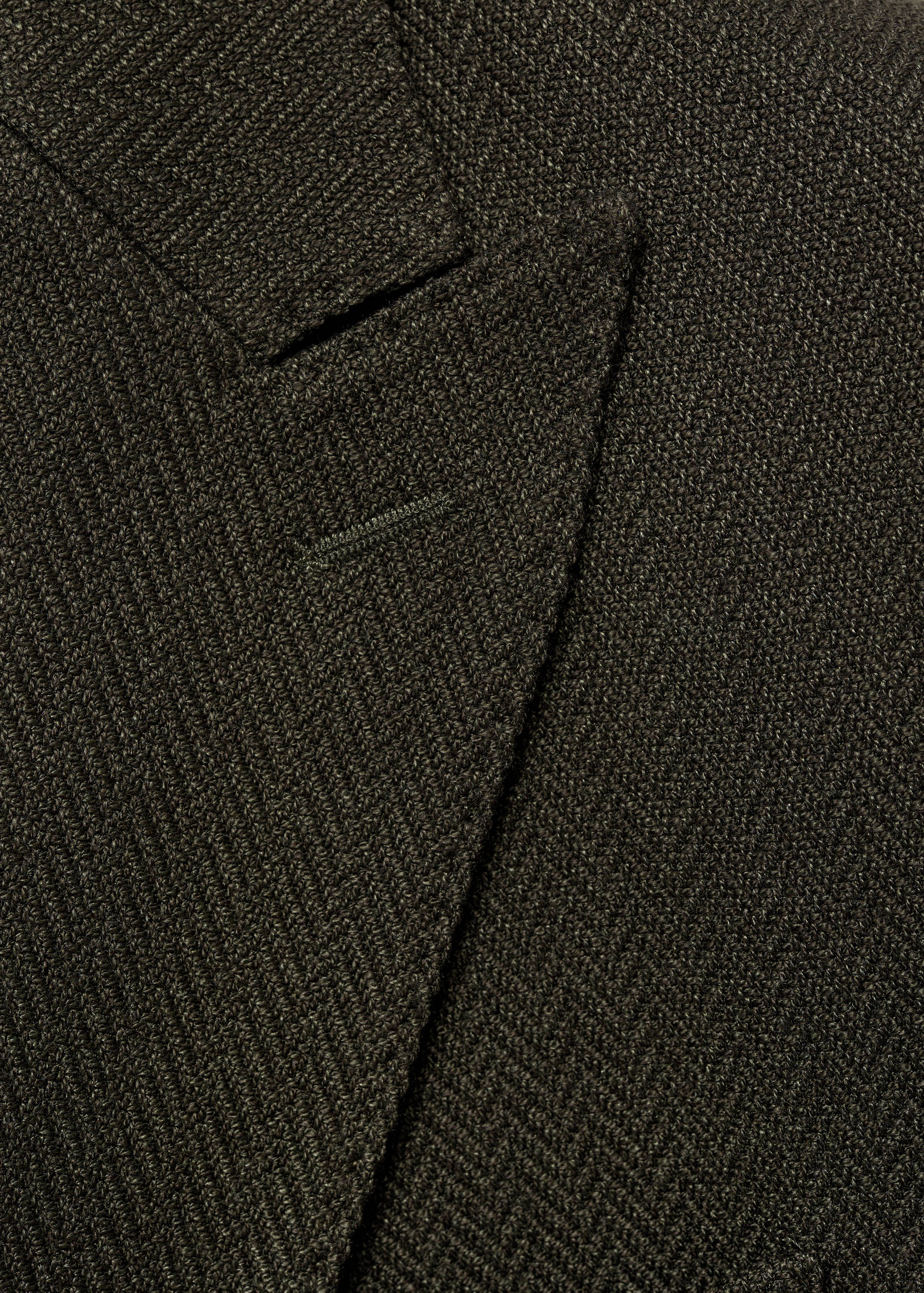 Herringbone slim-fit double-breasted jacket - Details of the article 8