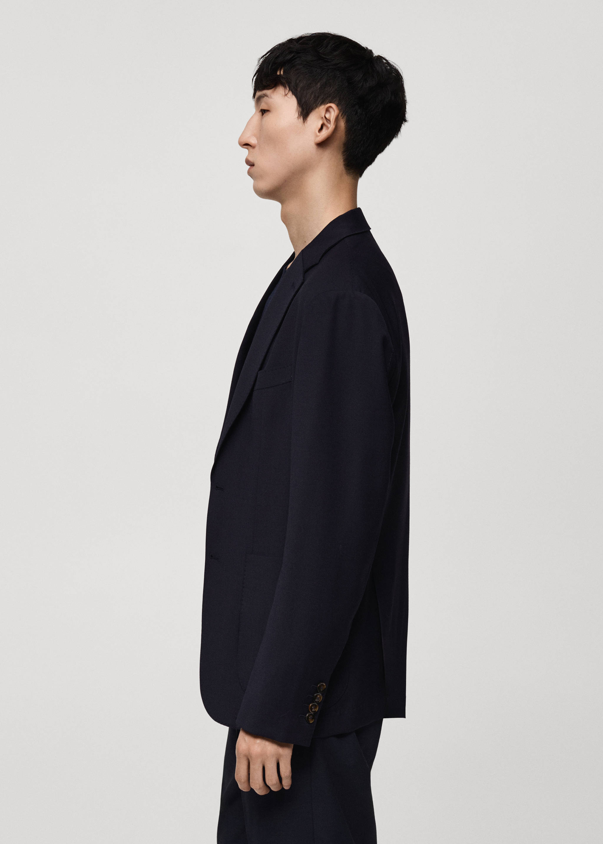 羊毛修身口袋牛仔裤 - null