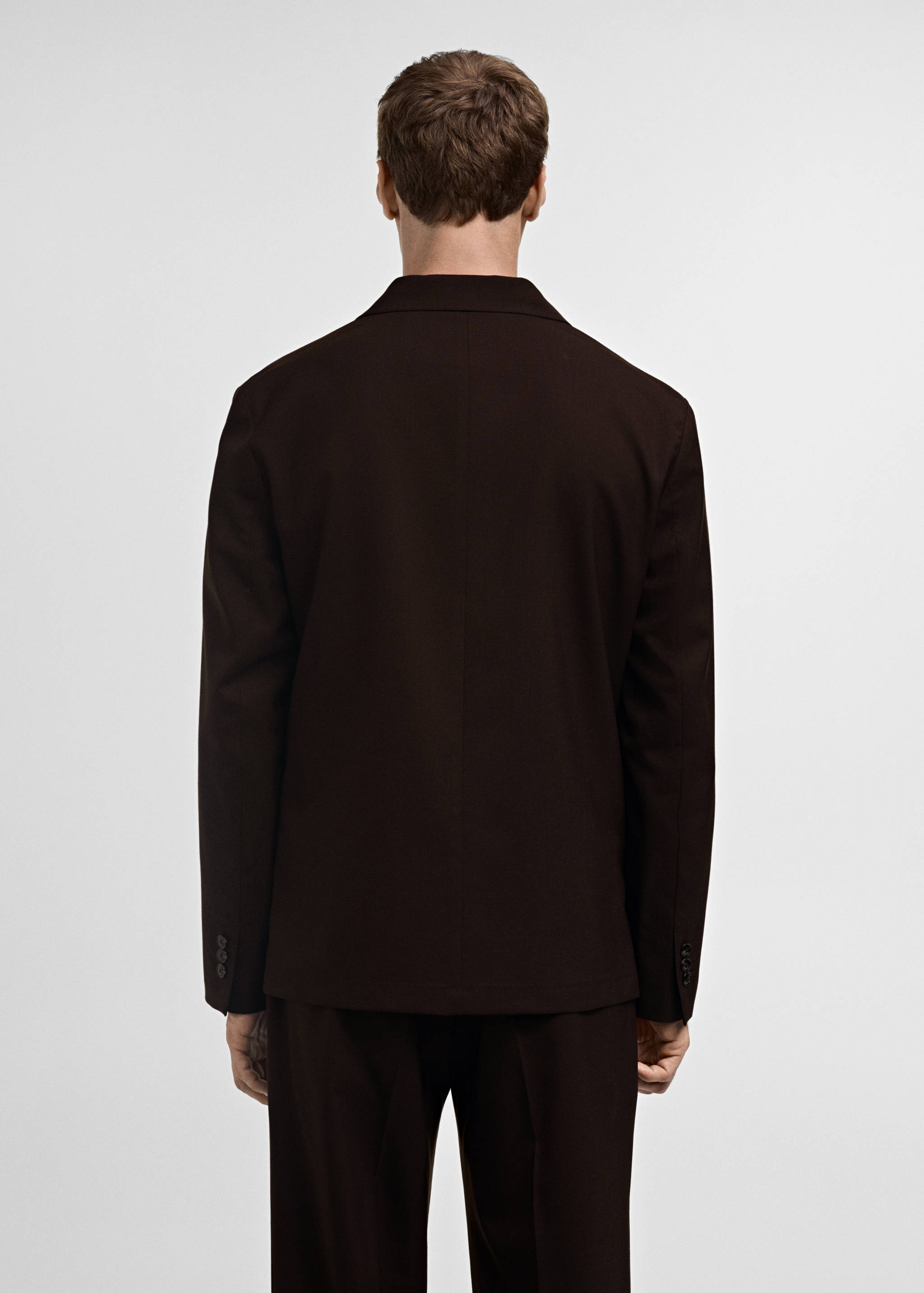 Veste costume 100 % laine slim-fit - Verso de l’article