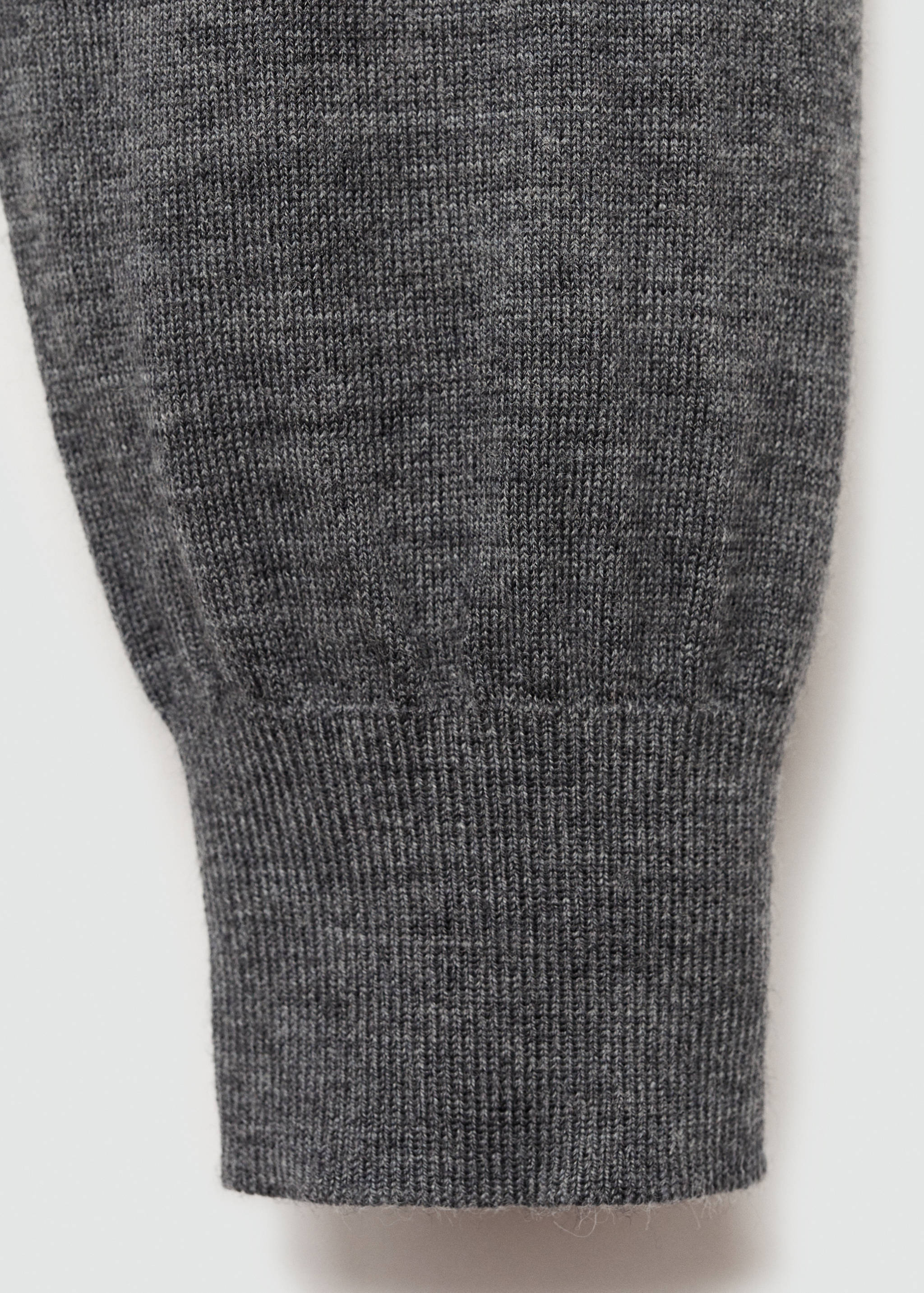 100% merino wool sweater with zip-neck - Details of the article 0