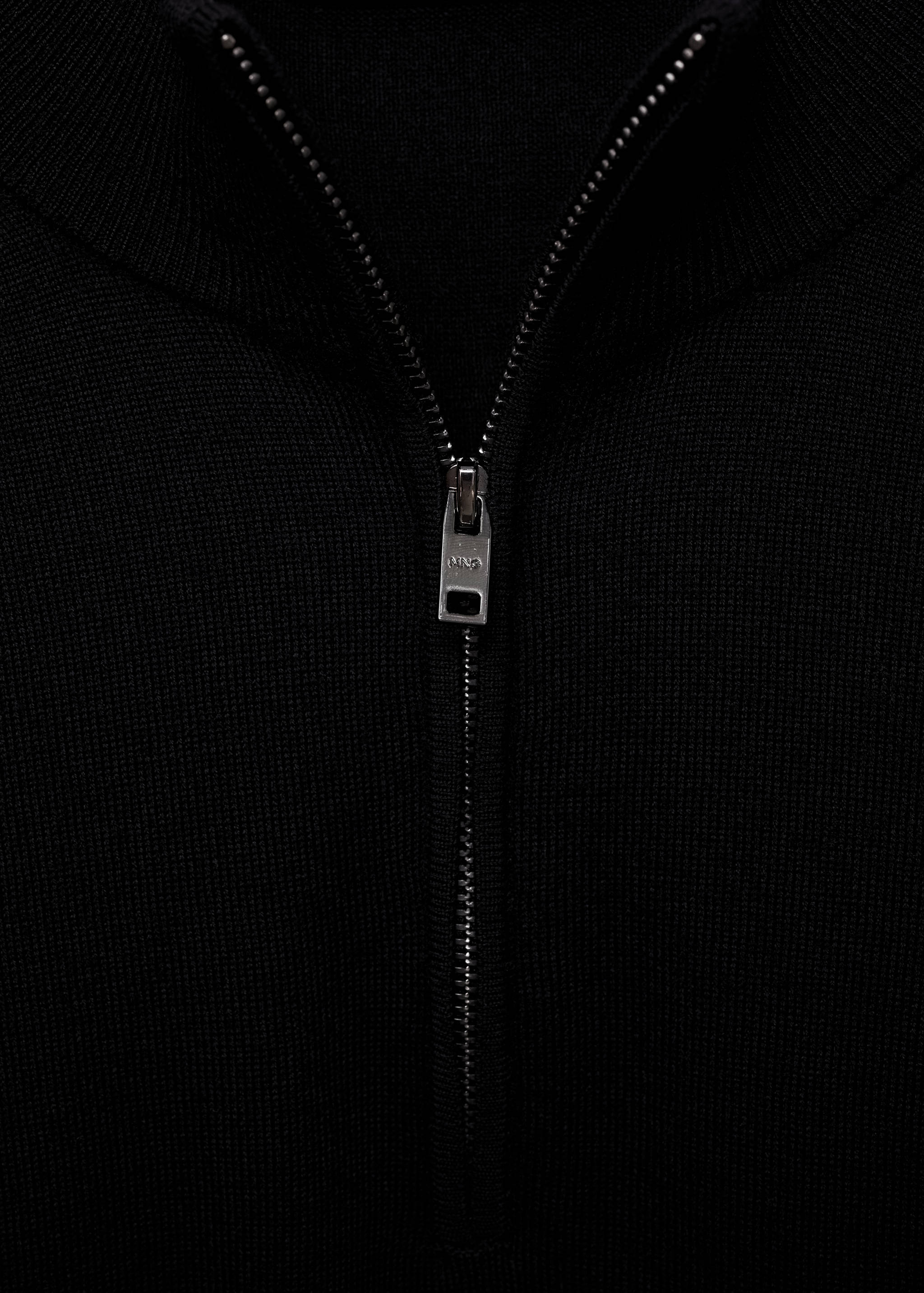 100% merino wool sweater with zip-neck - Details of the article 8