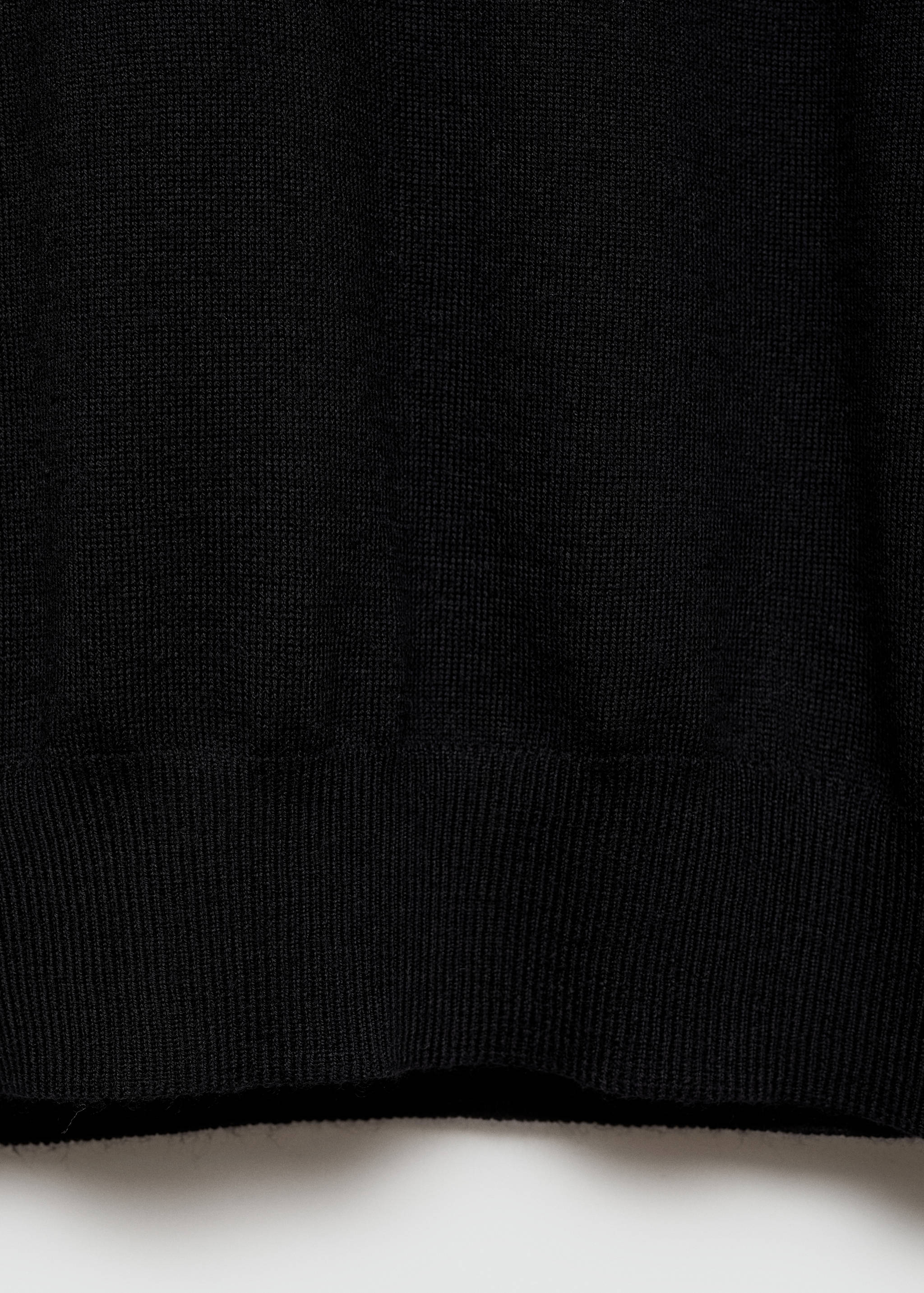 100% merino wool sweater with zip-neck - Details of the article 0