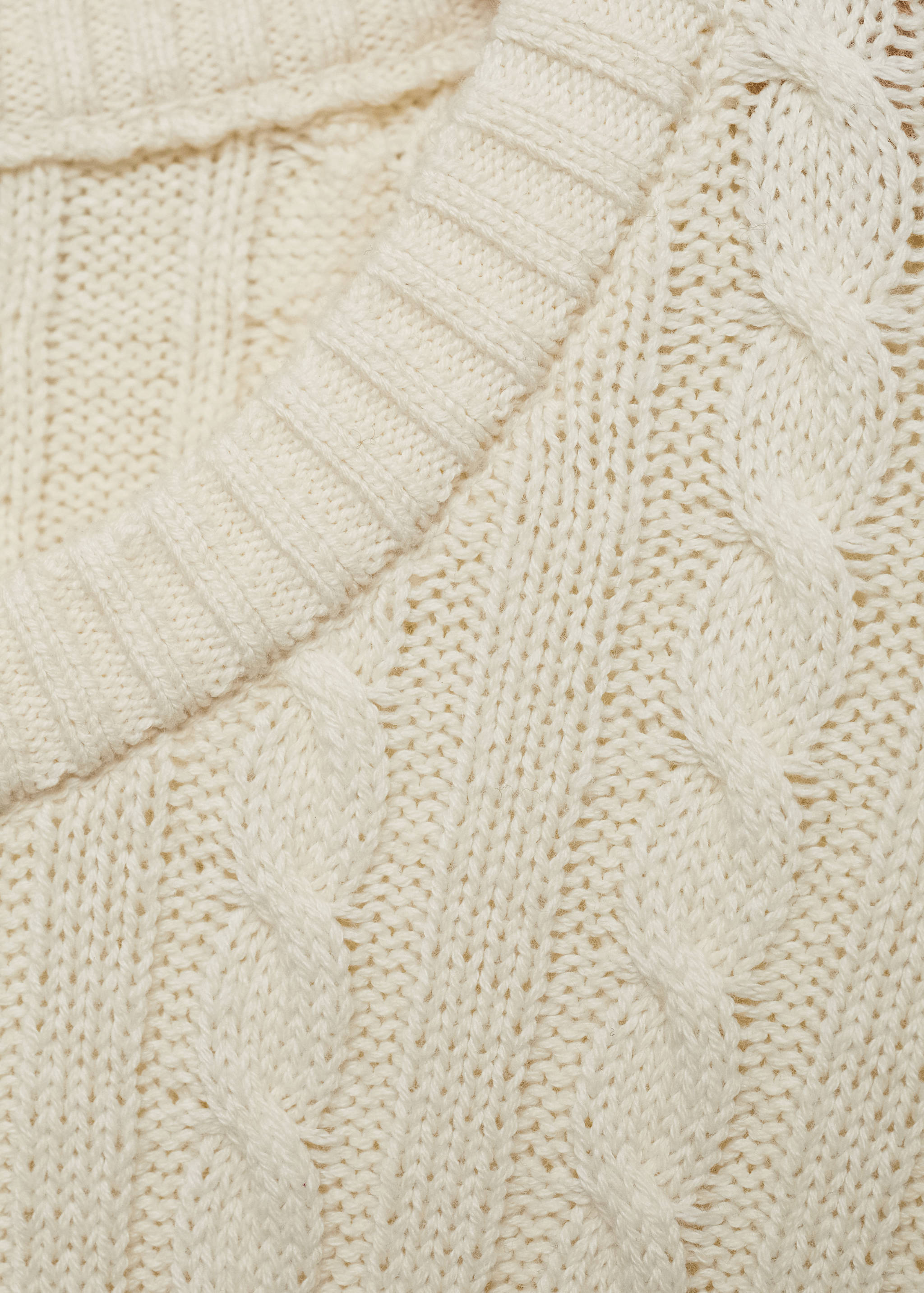 Cable-knit cotton-blend sweater - Details of the article 8