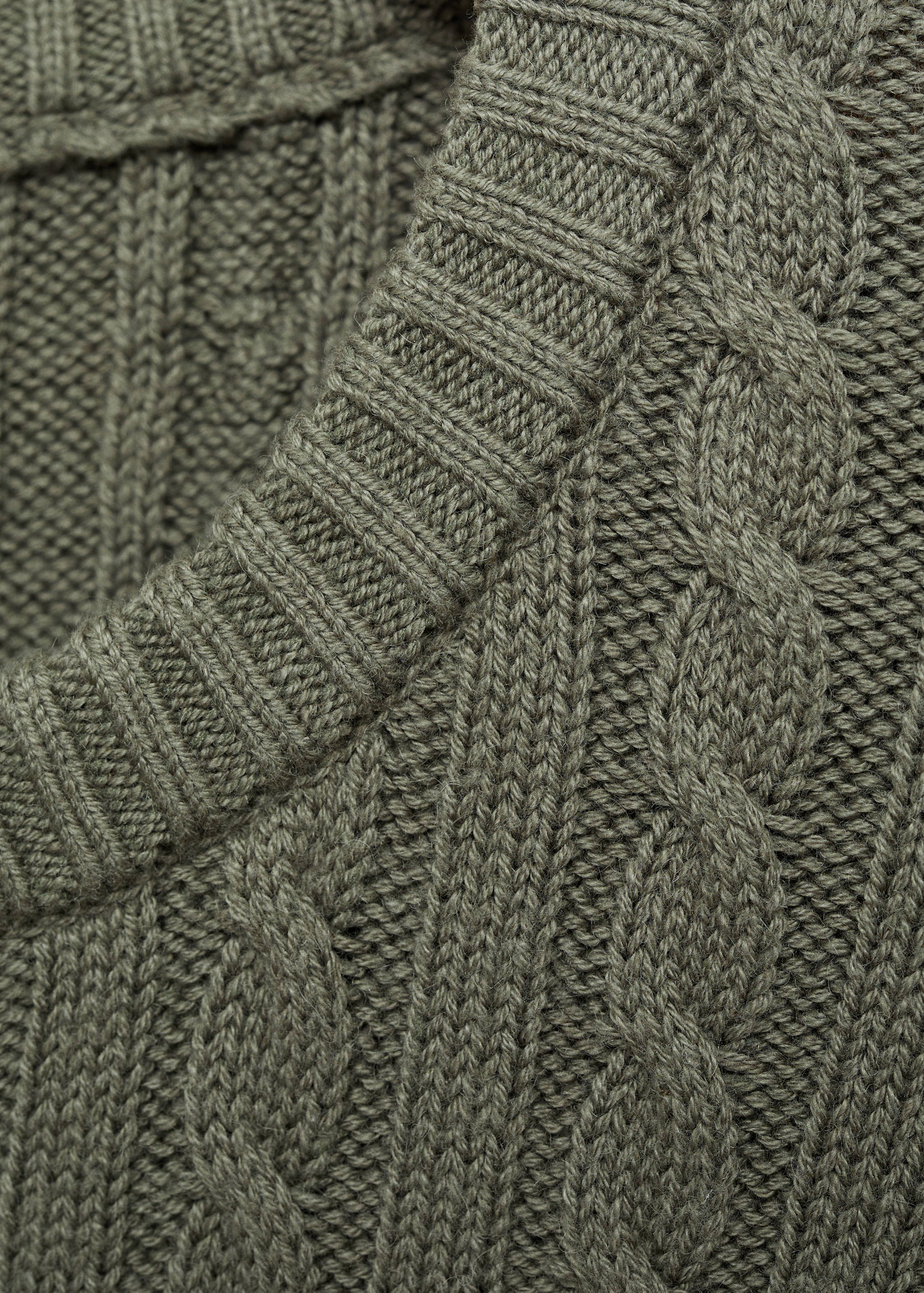 Cable-knit cotton-blend sweater - Details of the article 8