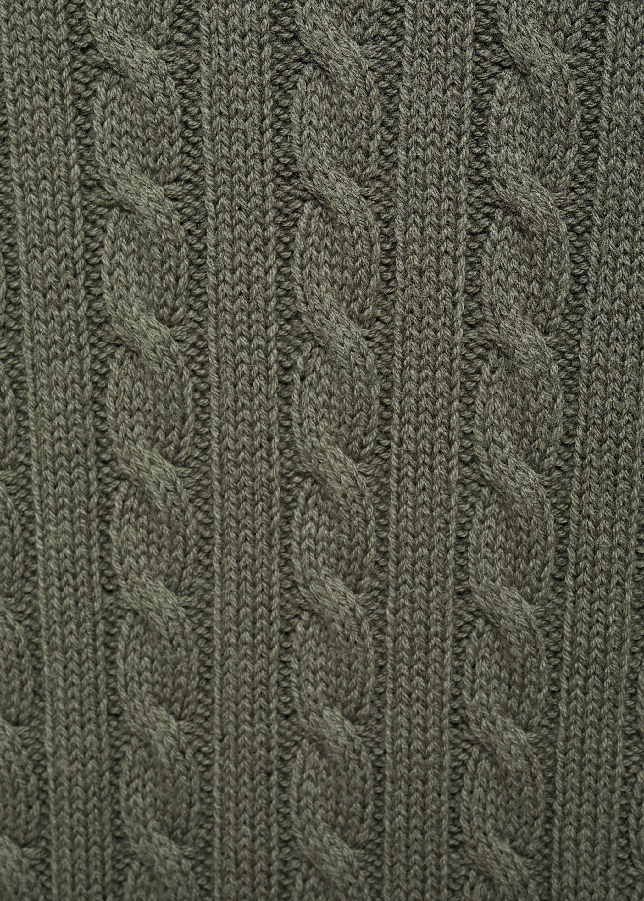 Cable-knit cotton-blend sweater - Details of the article 0