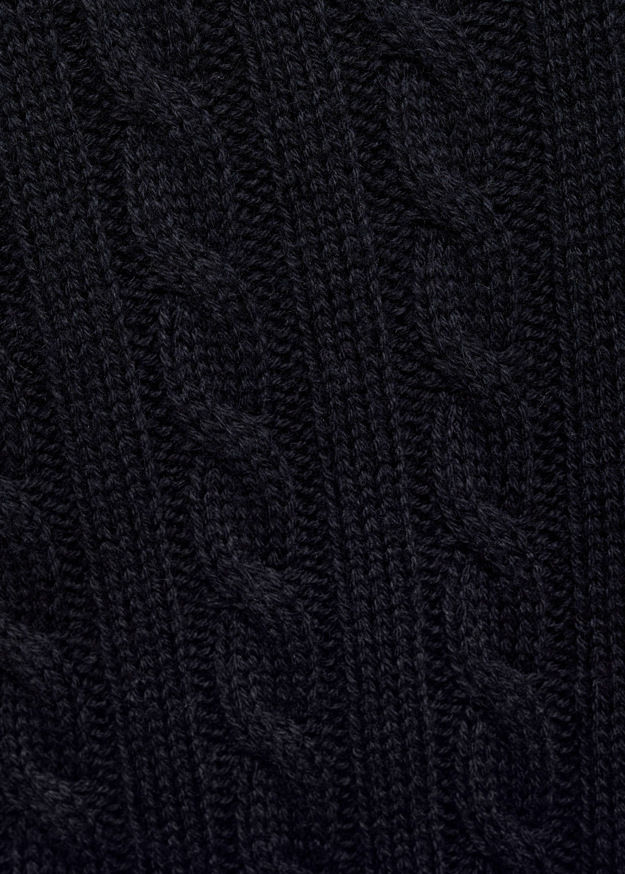 Medium braided-knit polo sweater - Details of the article 0