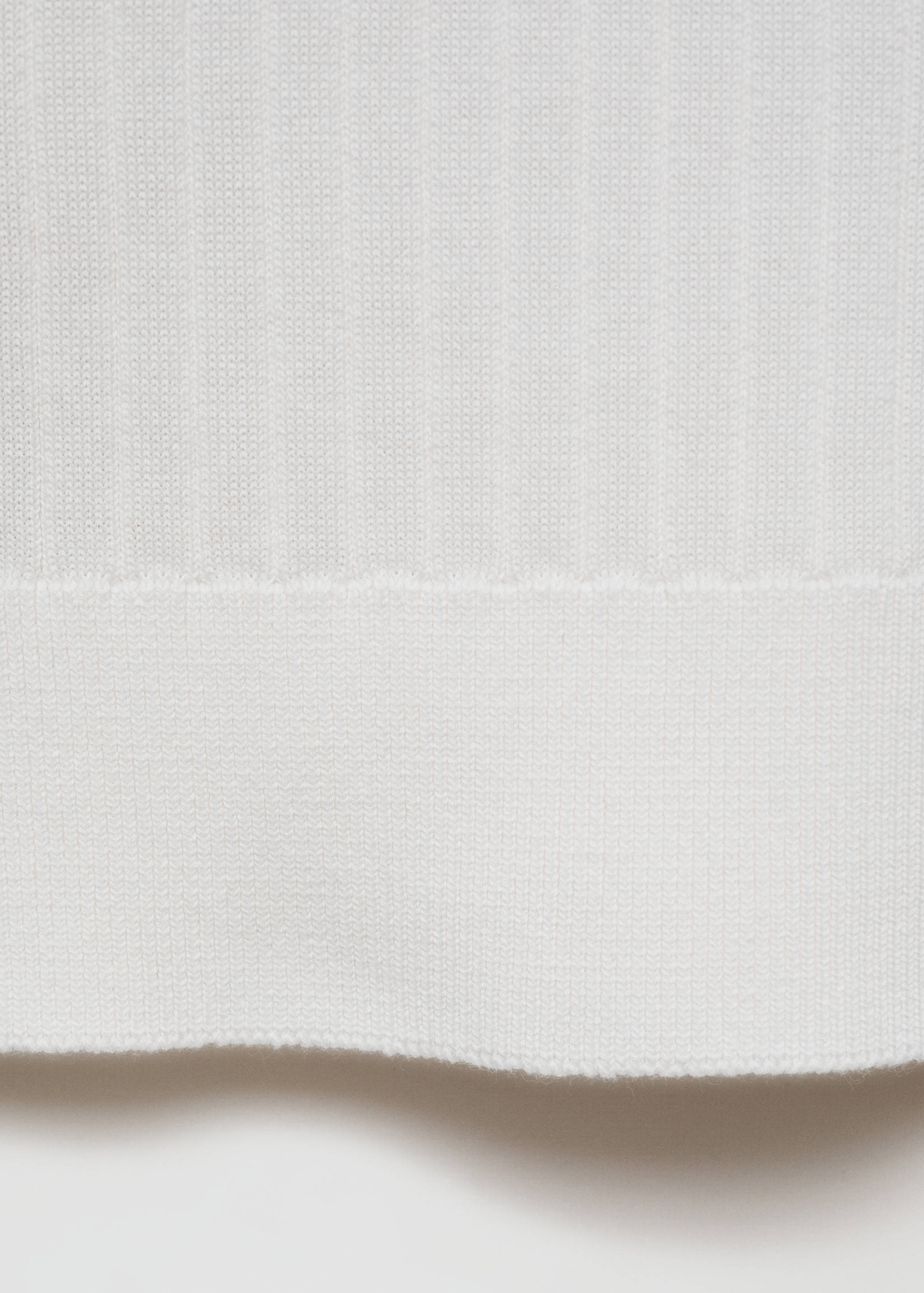 Fine rib-knit polo sweater - Details of the article 0