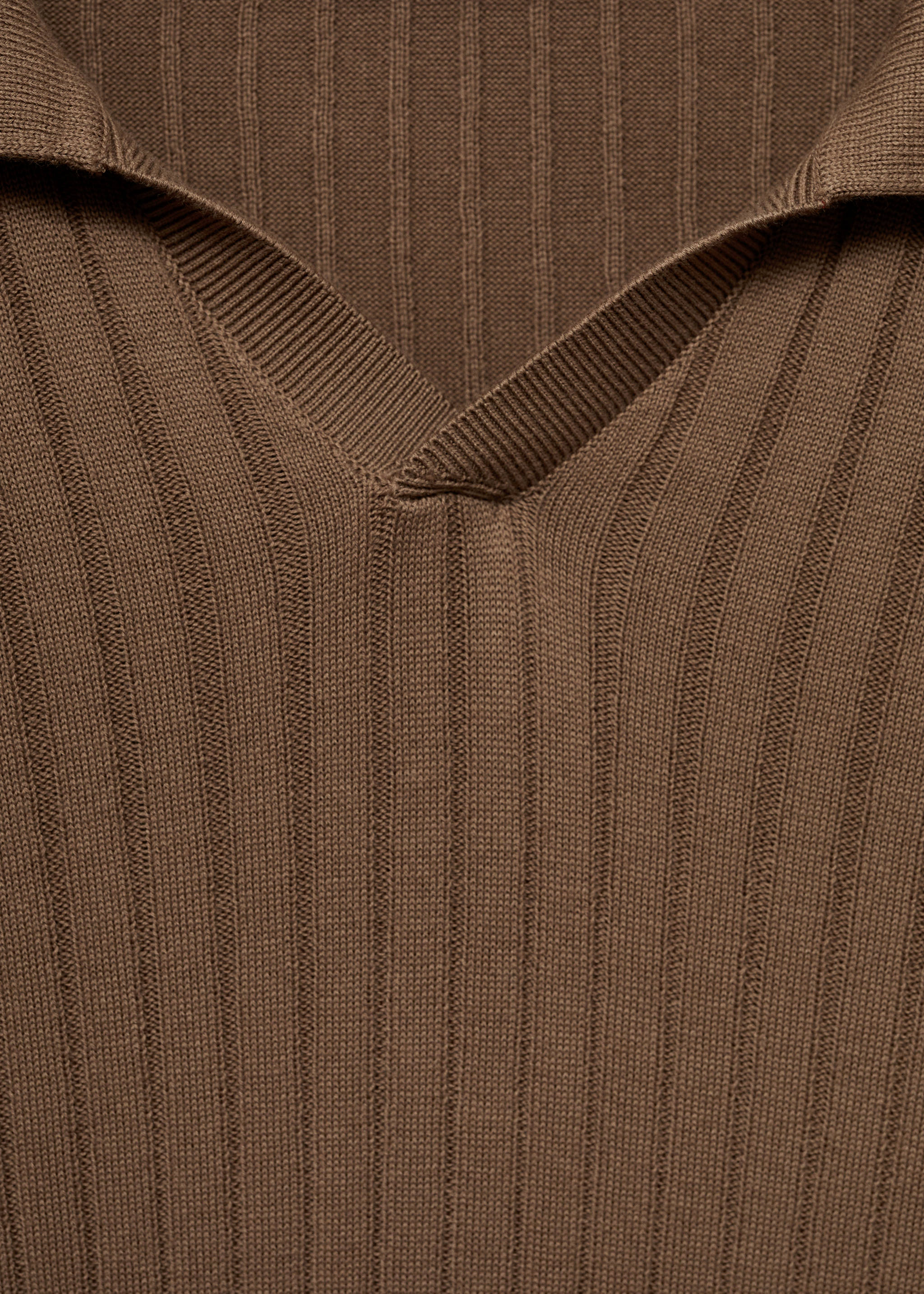 Fine rib-knit polo sweater - Details of the article 8