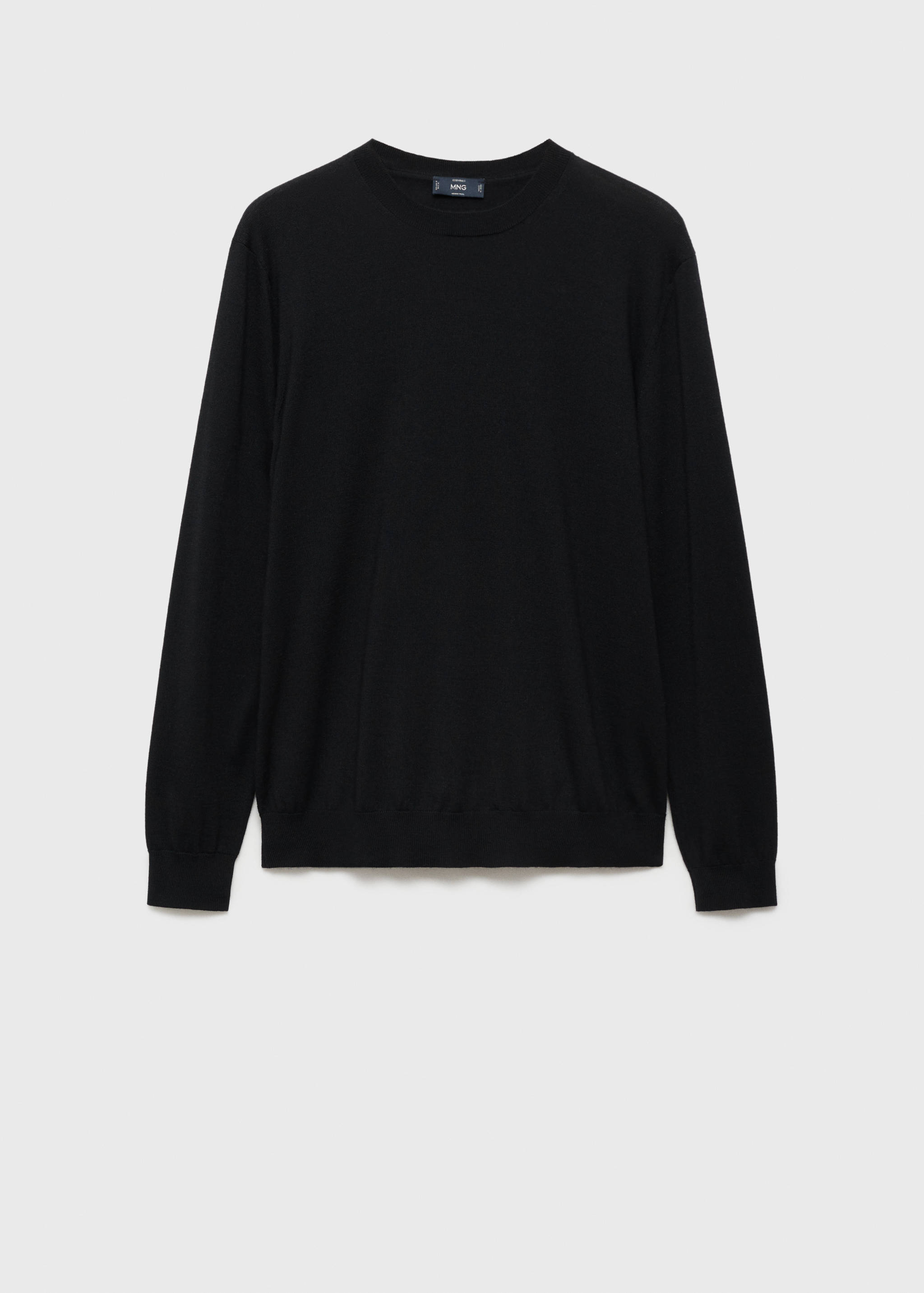 Fine rib-knit polo sweater - Article without model