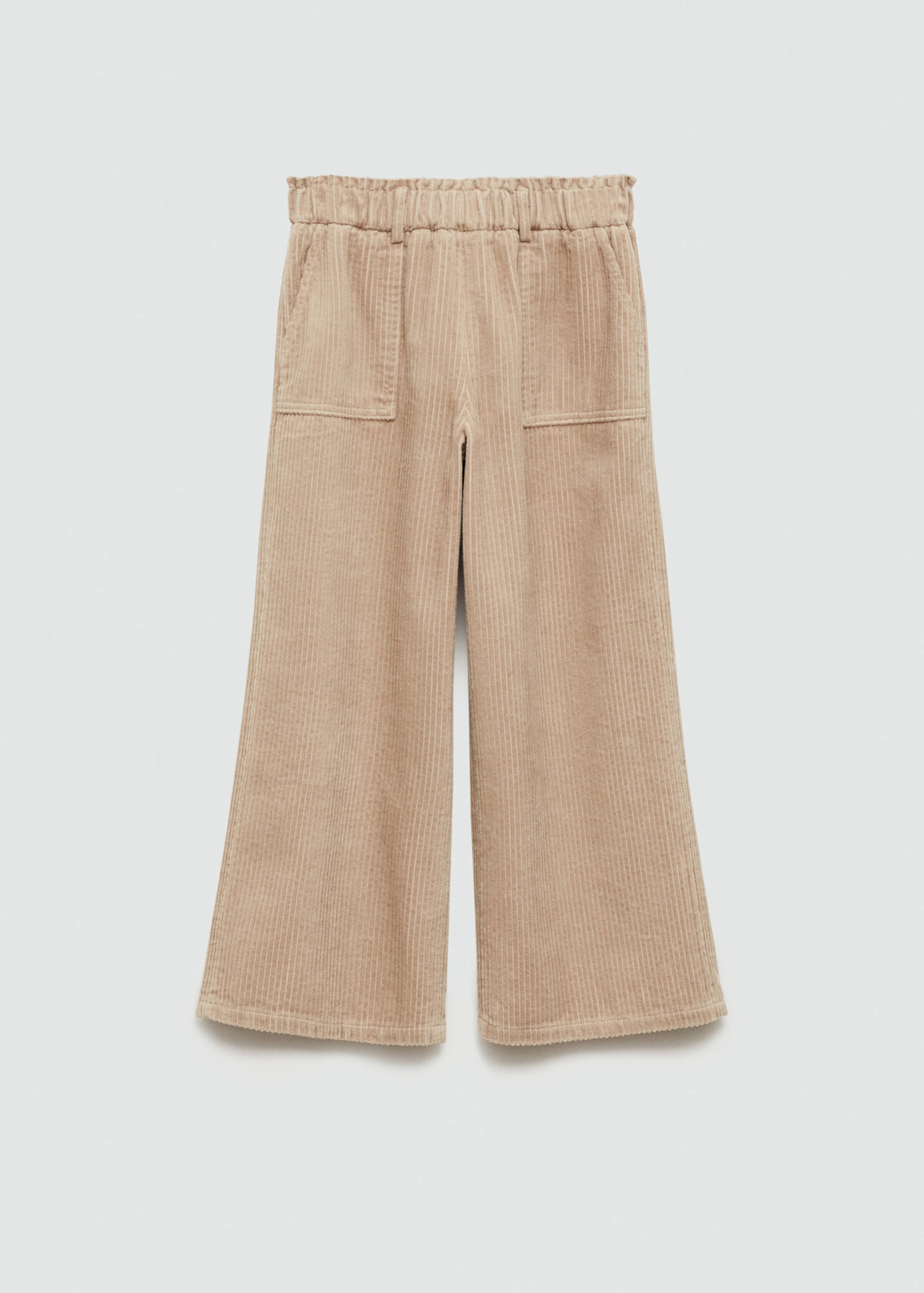 Corduroy culotte trousers with pockets - Article without model