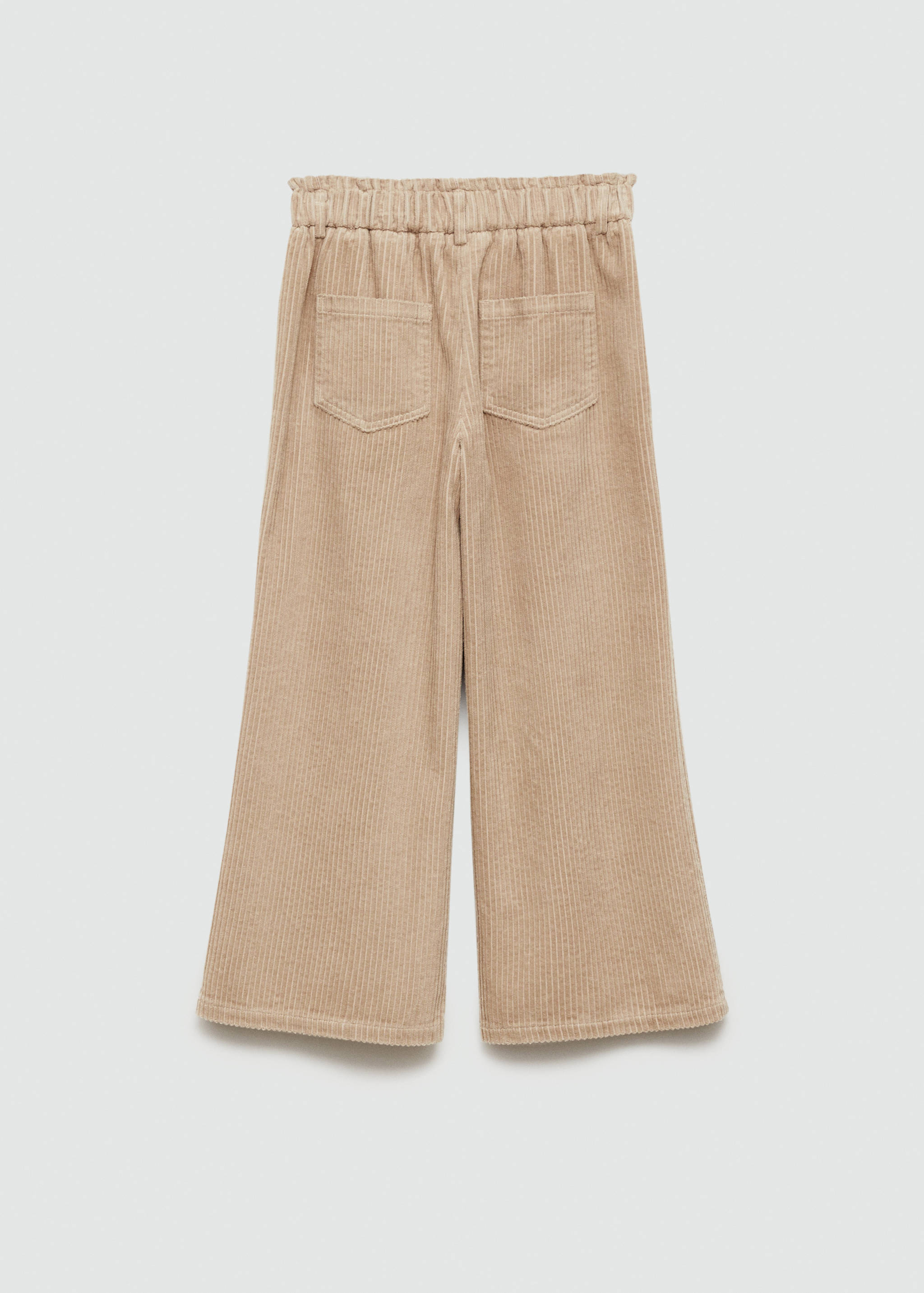Corduroy culotte trousers with pockets - Reverse of the article
