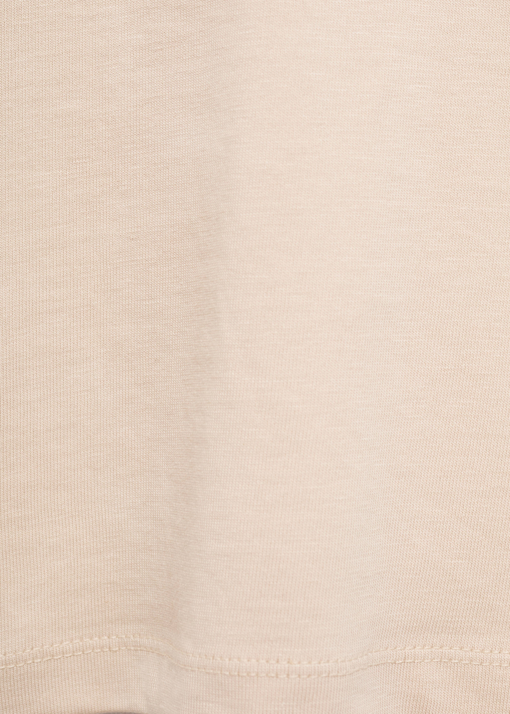Embroidered detail cotton T-shirt - Details of the article 0
