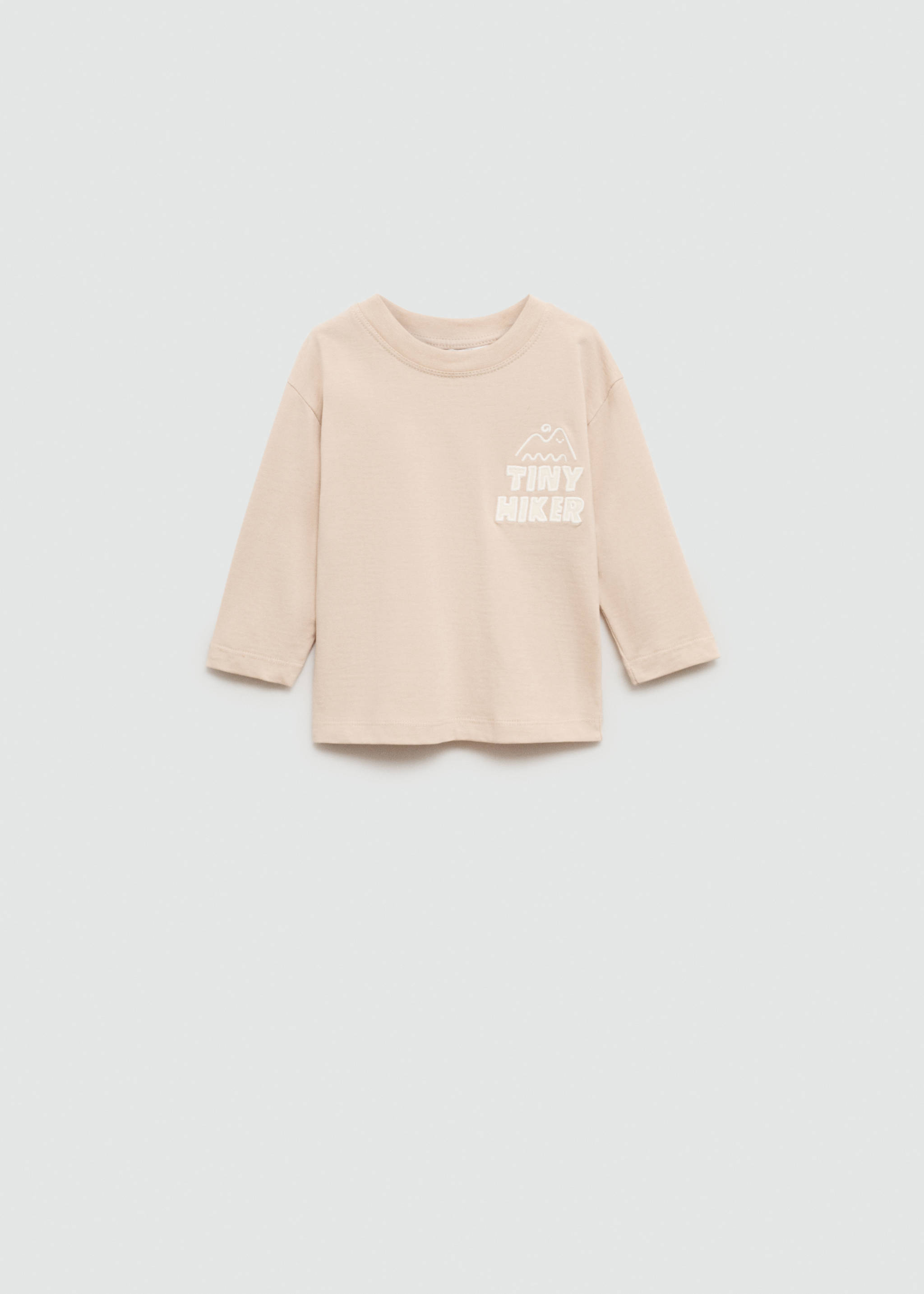 Embroidered detail cotton T-shirt - Article without model