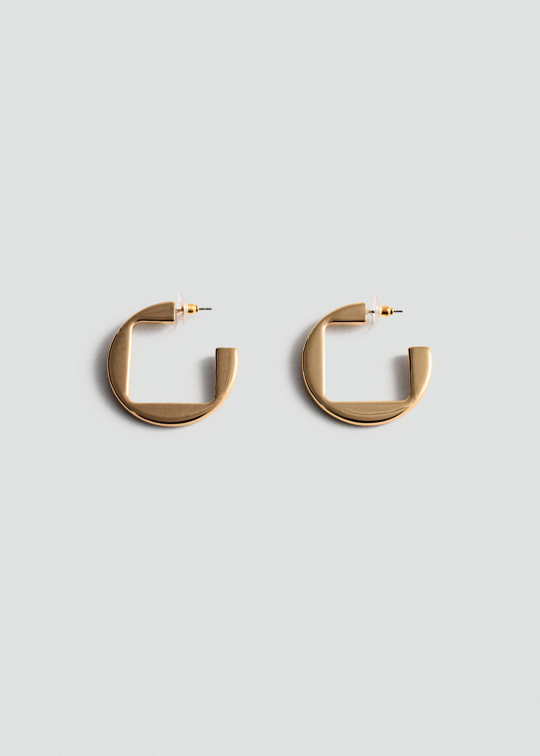 Square hoop earrings - Article without model