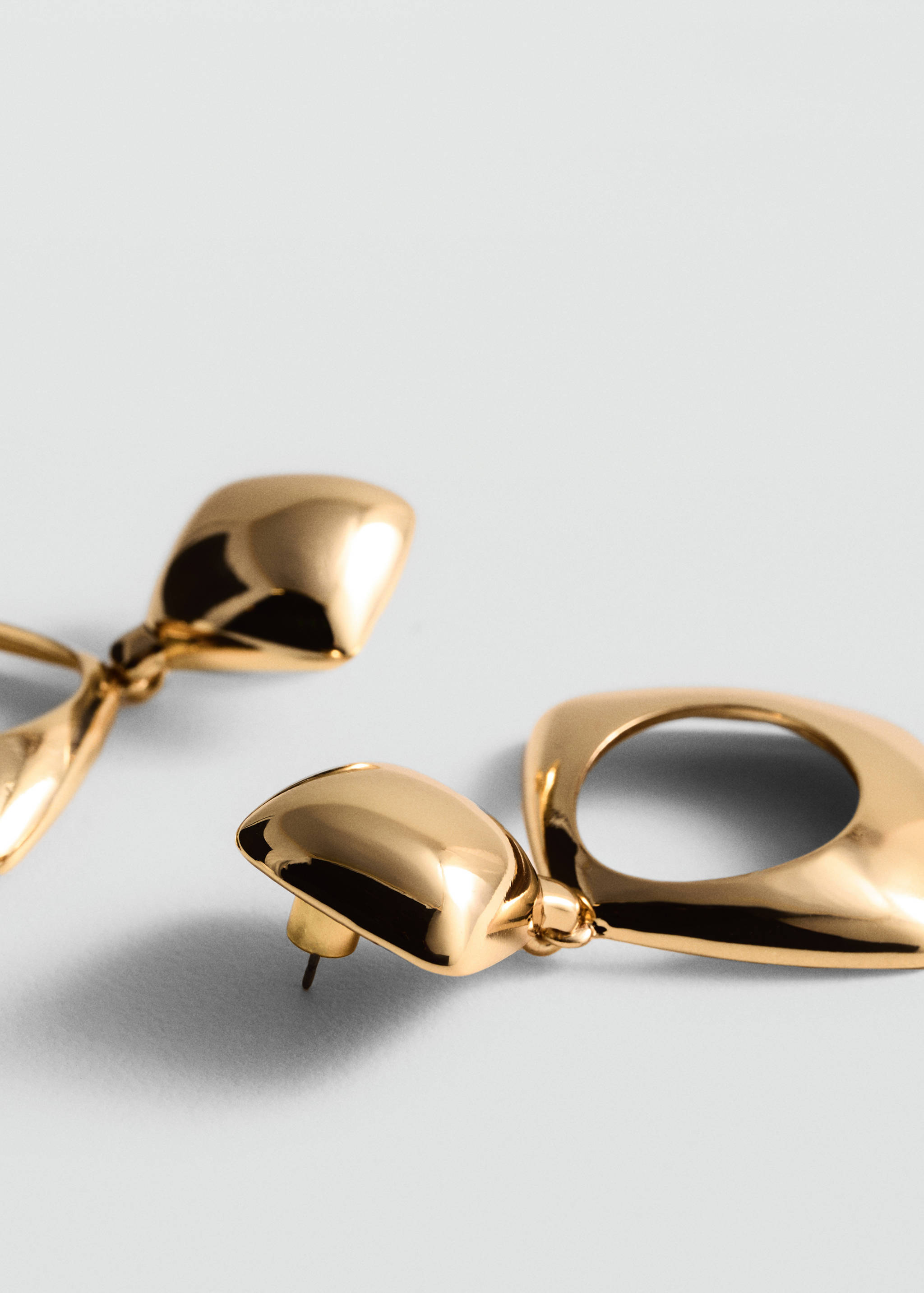 Geometric pendant earrings - Medium plane