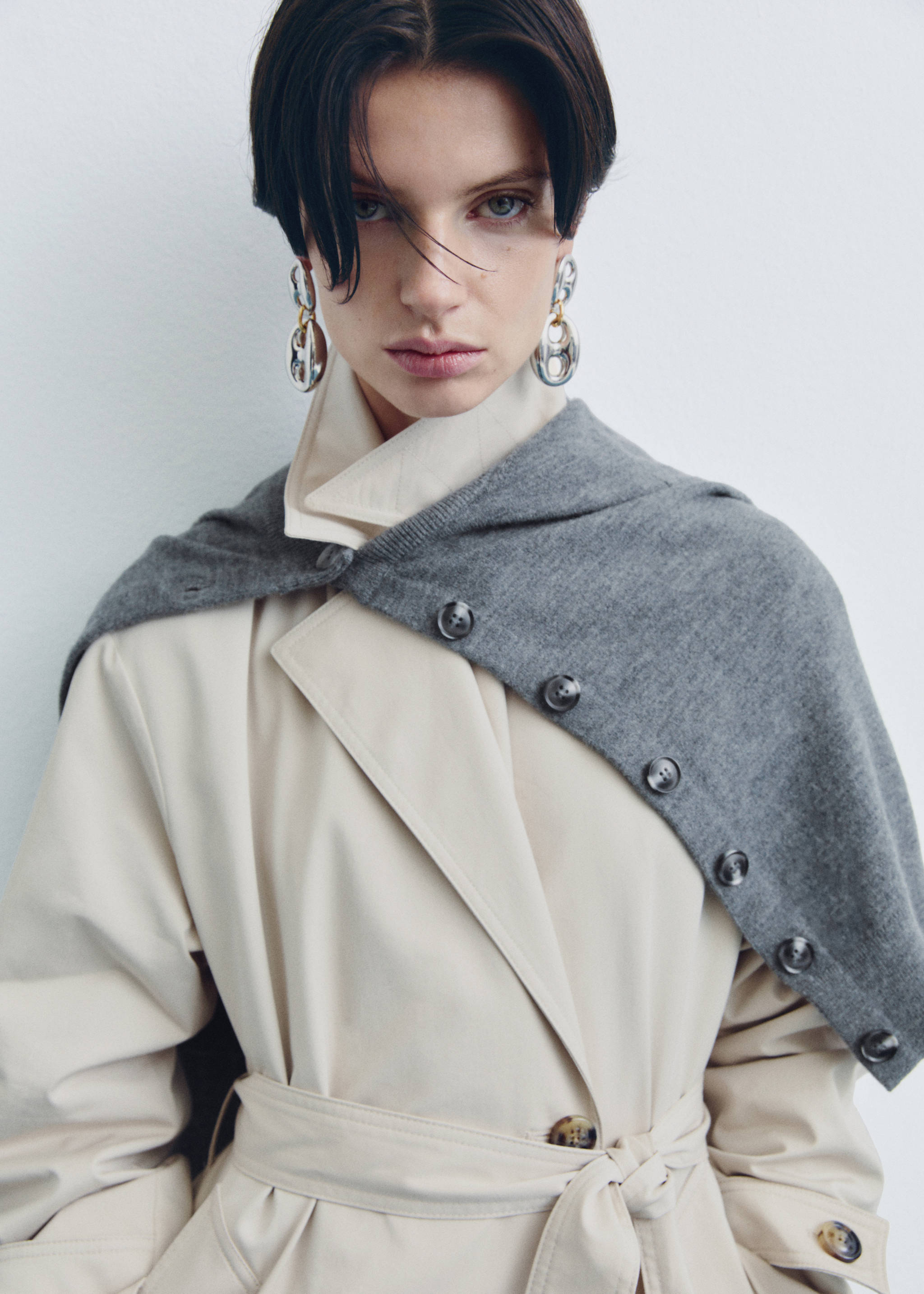 Макси-серьги из звеньев - Общий план