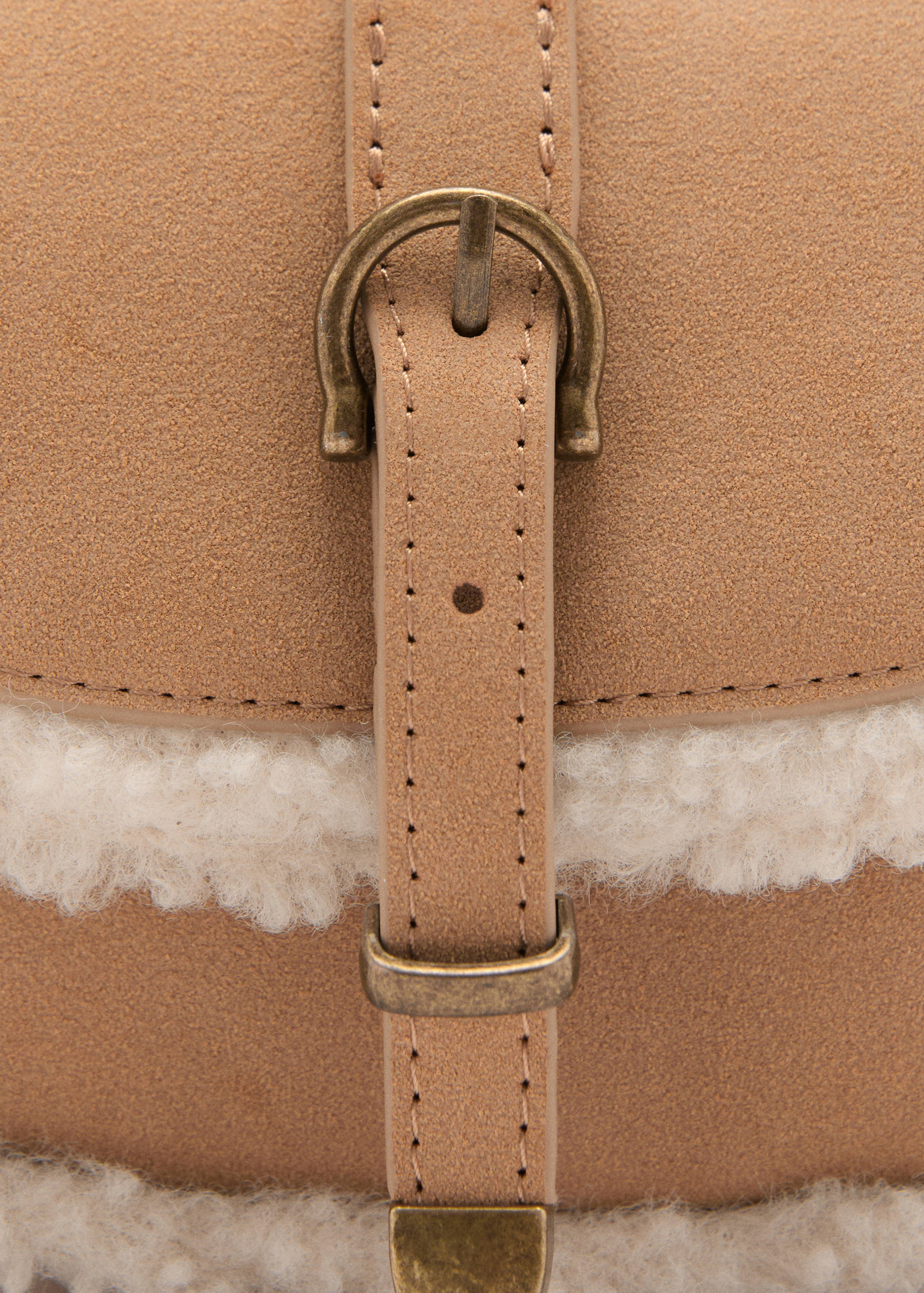 Shearling-effect bag - Details of the article 1